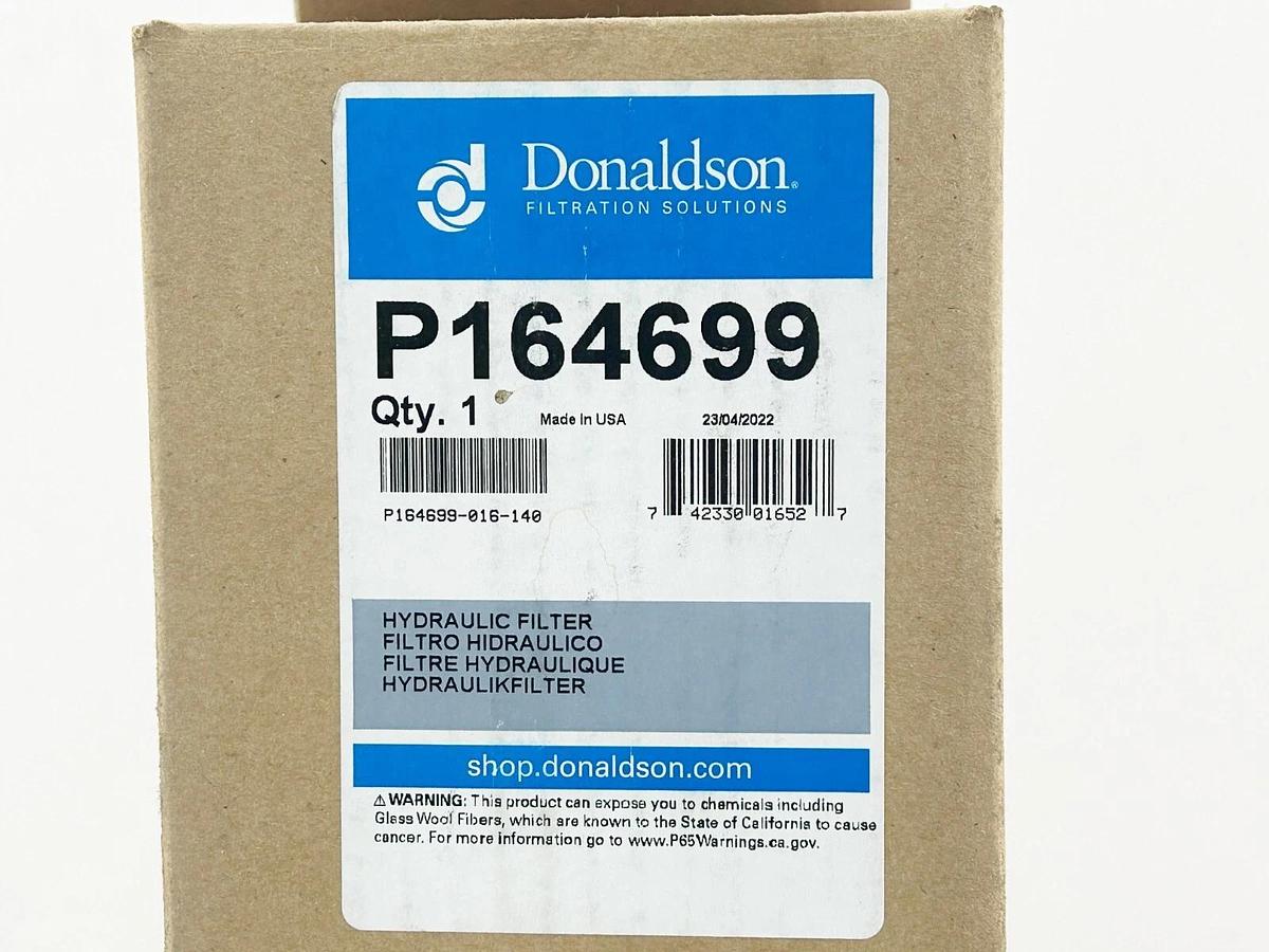 New Donaldson P164699 Hydraulic Filter Cartridge 23 Micron 125 PSI