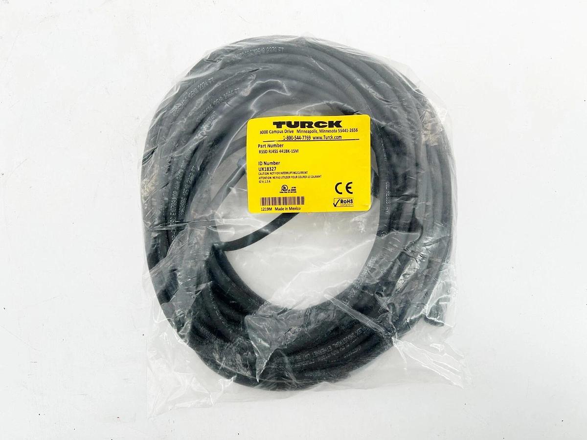 New Turck RSSD RJ45S 441BK-15M Hybrid Cordset UX18327