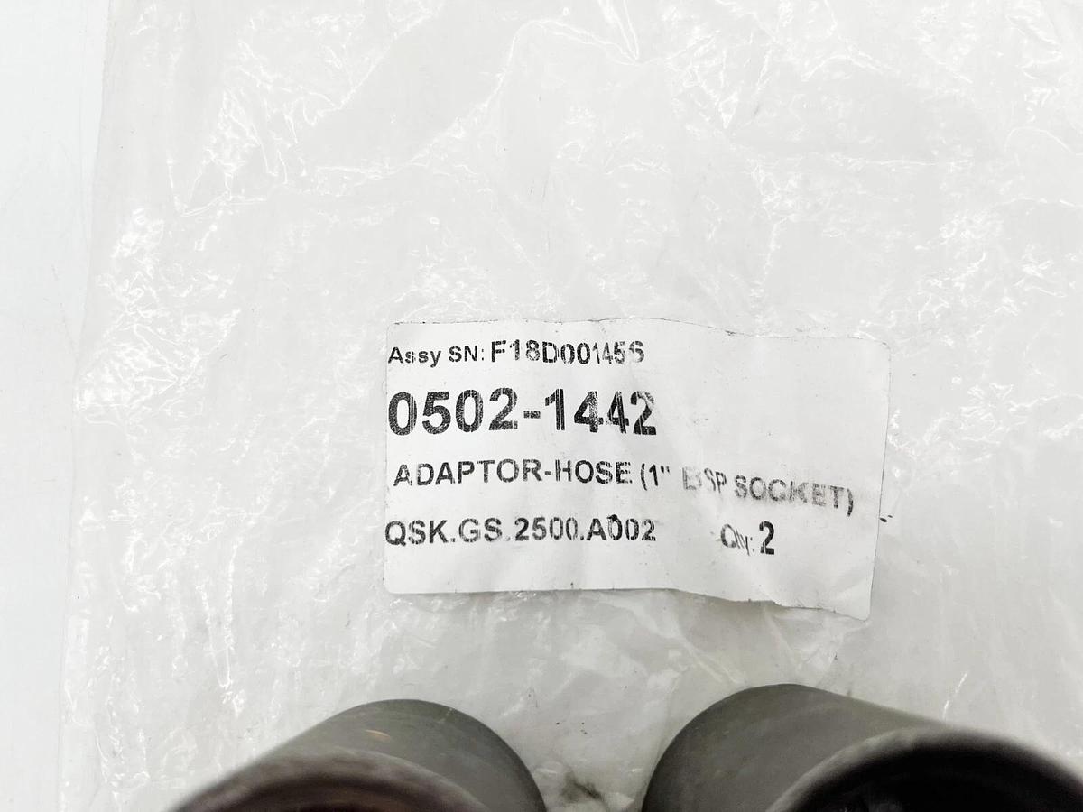 Lot of 2 New Onan 502-1442 Hose Adaptors 1" BSP Socket 0502-1442