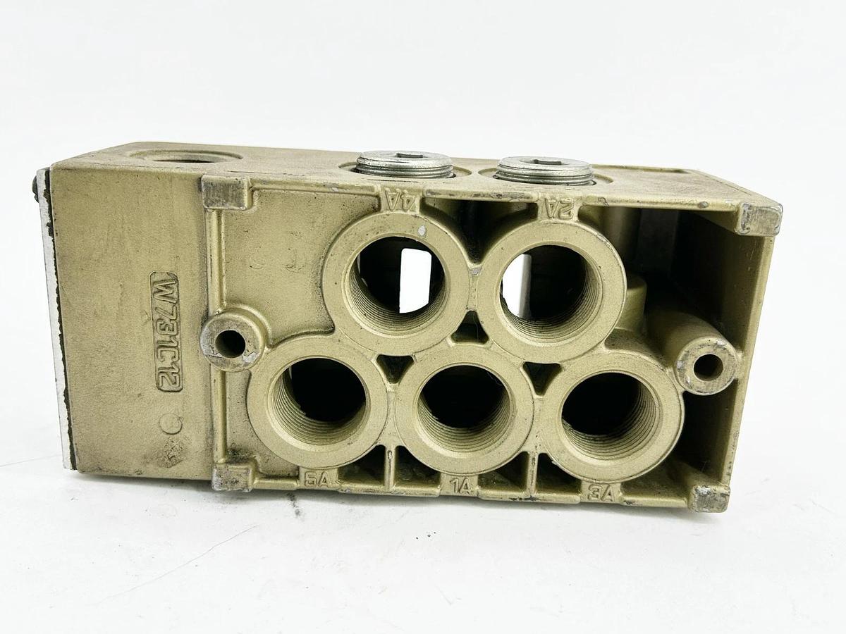 Used Ross Controls W371B91 Manifold Sub Base 5 Port