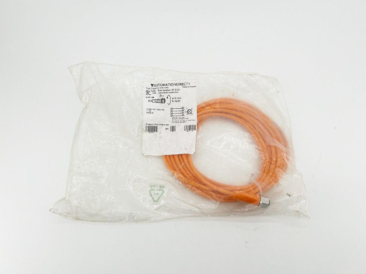 New Automation Direct EVT221 Connector With Cable 250VAC/ 399V DC 4A AWG22