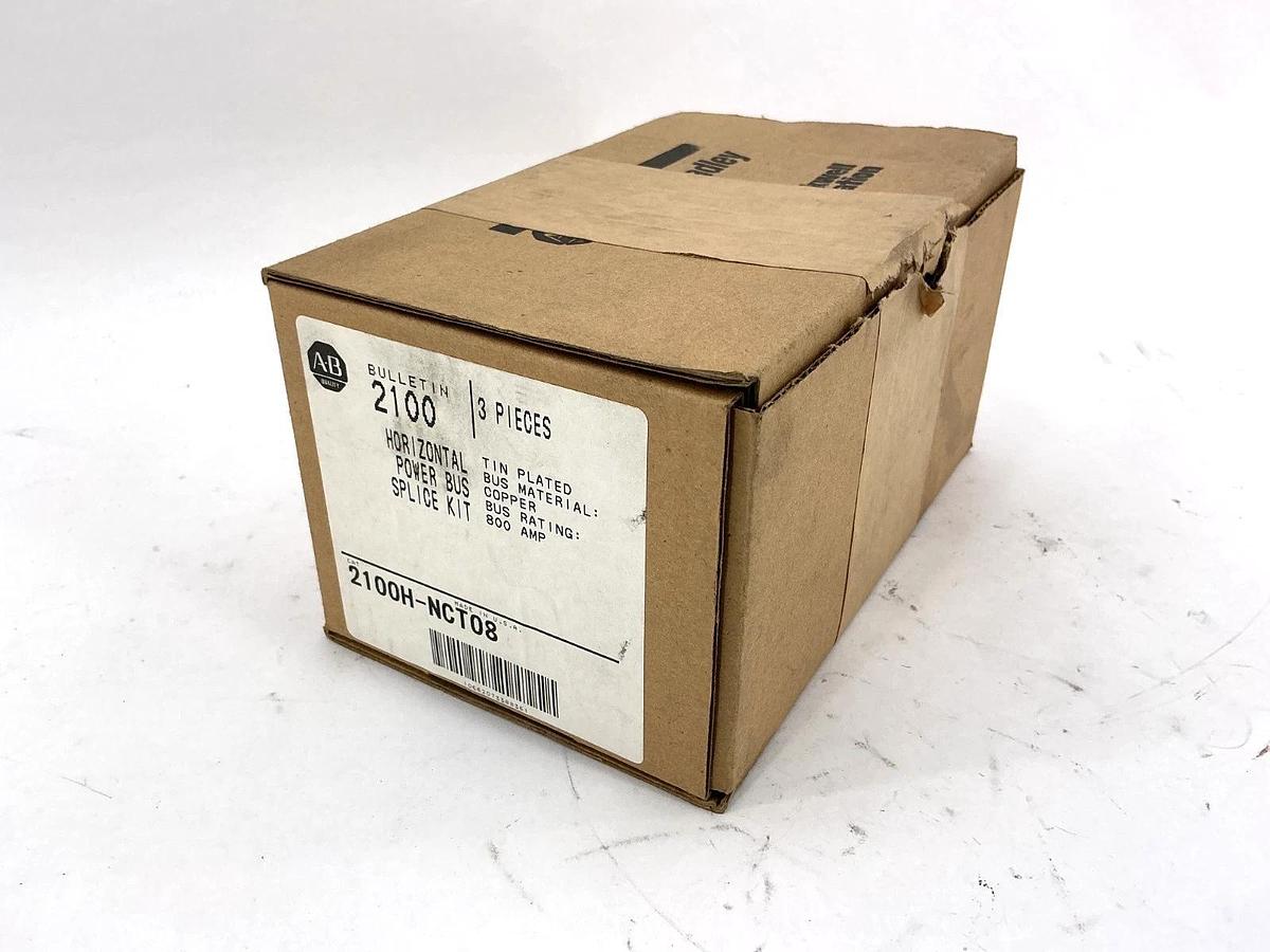 New Allen Bradley 2100H-NCT08 Horizontal Power Bus Splice Kit Copper 800A