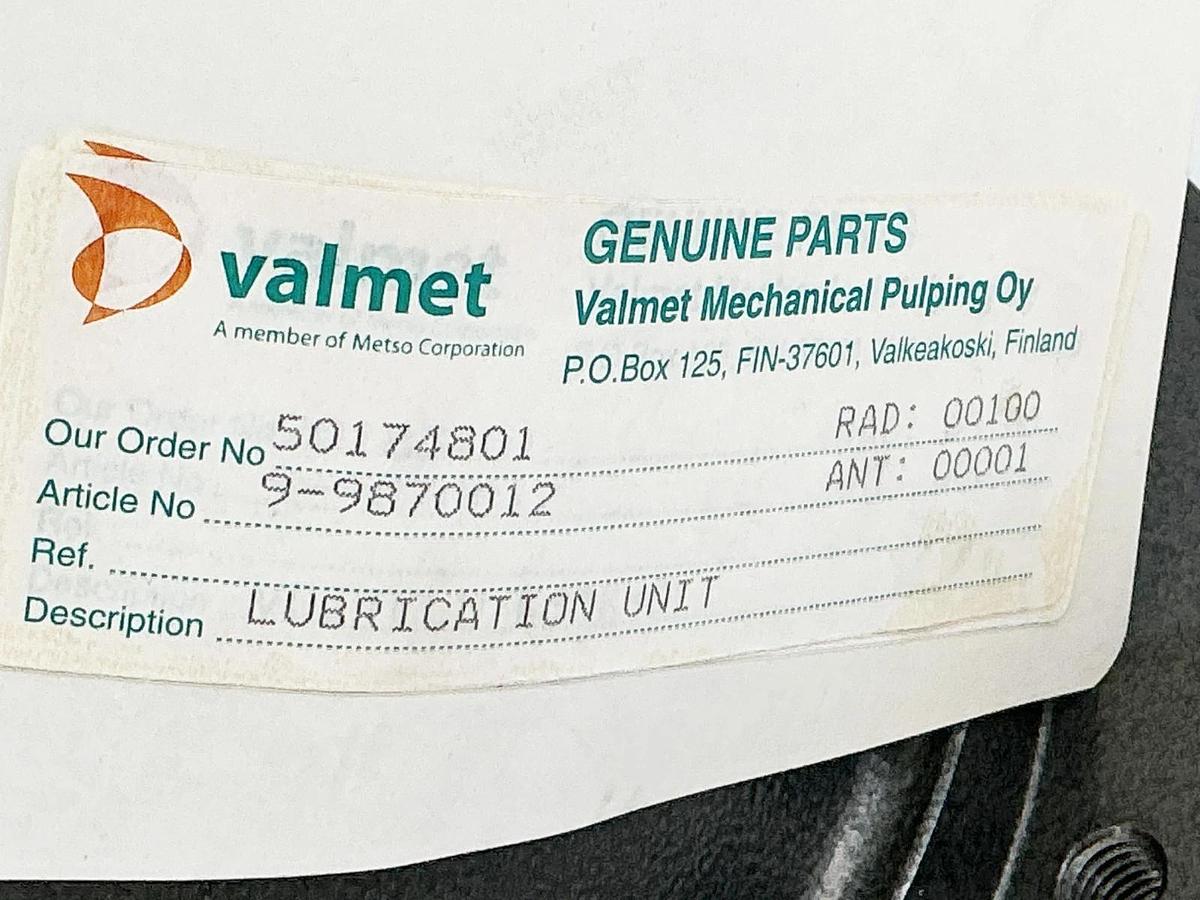 Kracht KF 8-RF-1-D-15 Lubrication Unit for Gear Pump 9-9870012 - No Box