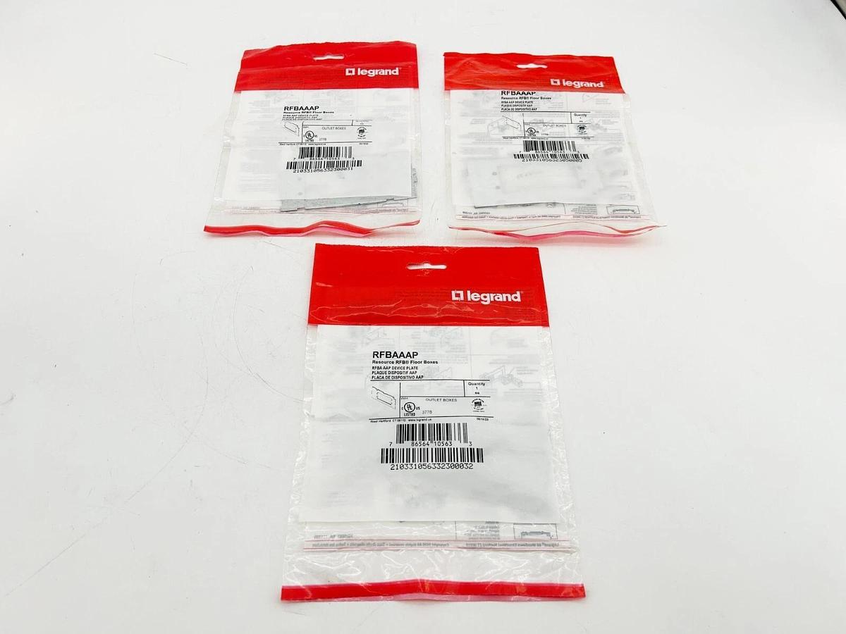 New Lot of 3 Legrand RFBAAAP Wire Mold