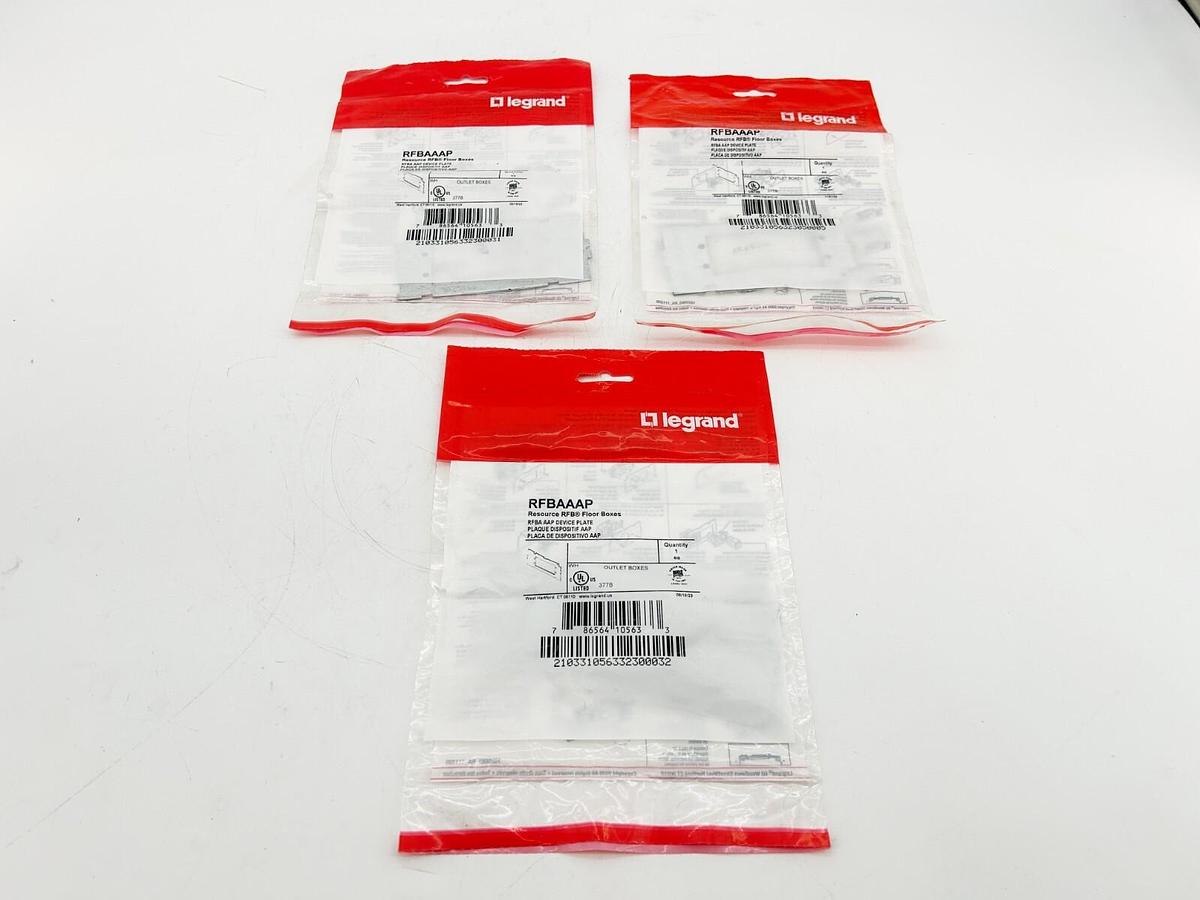 New Lot of 3 Legrand RFBAAAP Wire Mold