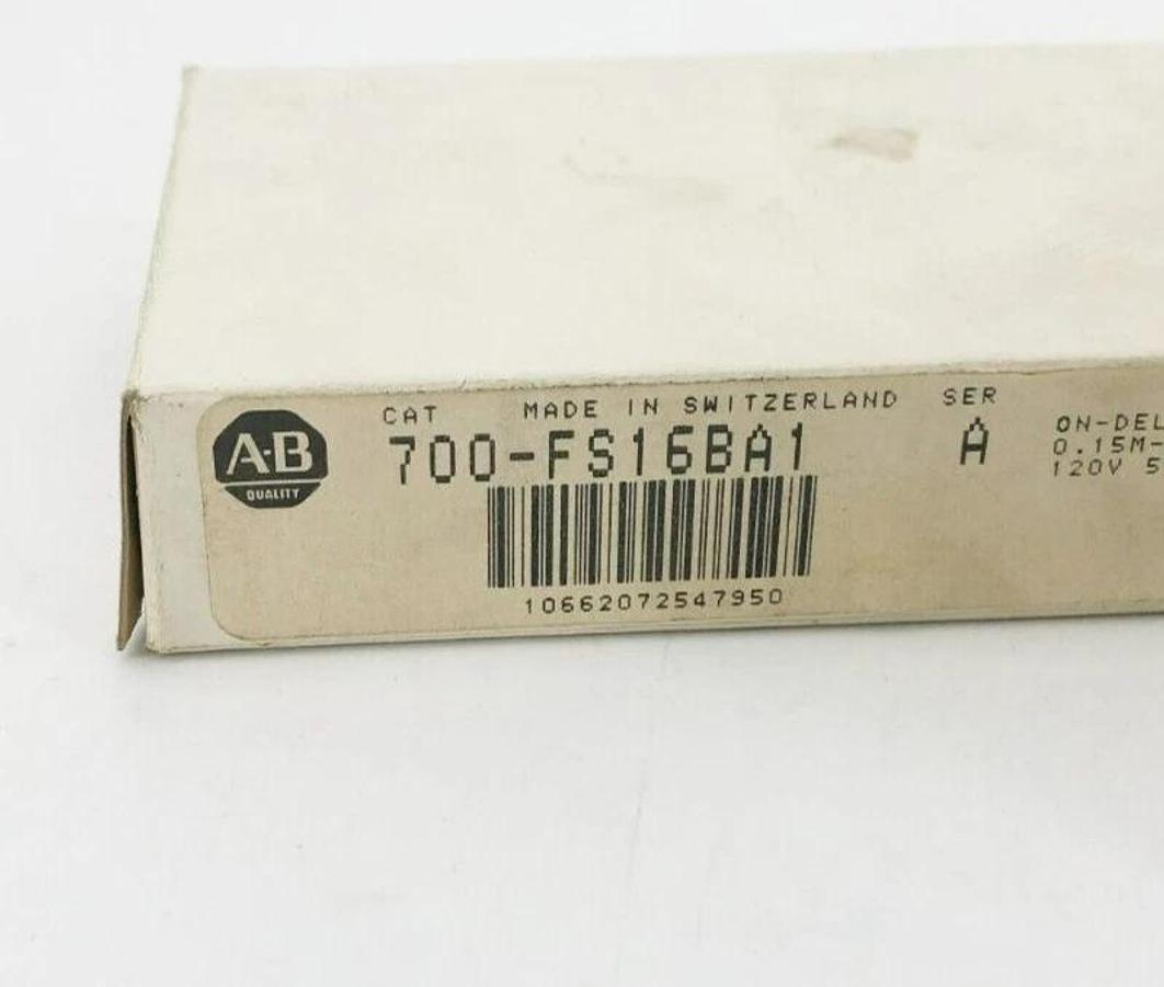 New Allen Bradley 700-FS16BA1 Ser. A Timing Relay 250VAC 3A 0.15-3min On-Delay