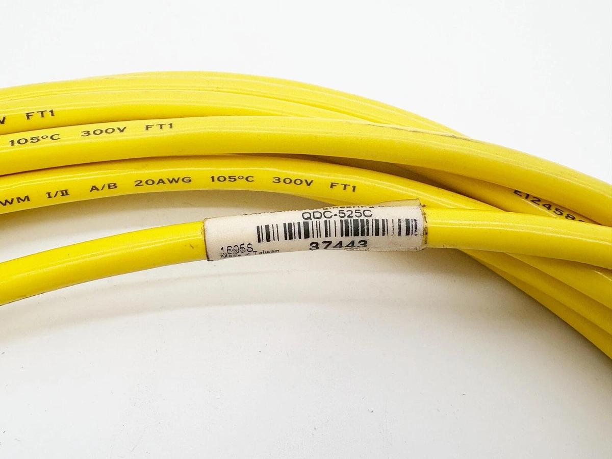 New Banner Engineering QDC-525C Single End Cordset 37443 7.62m Length 5-Pin SF