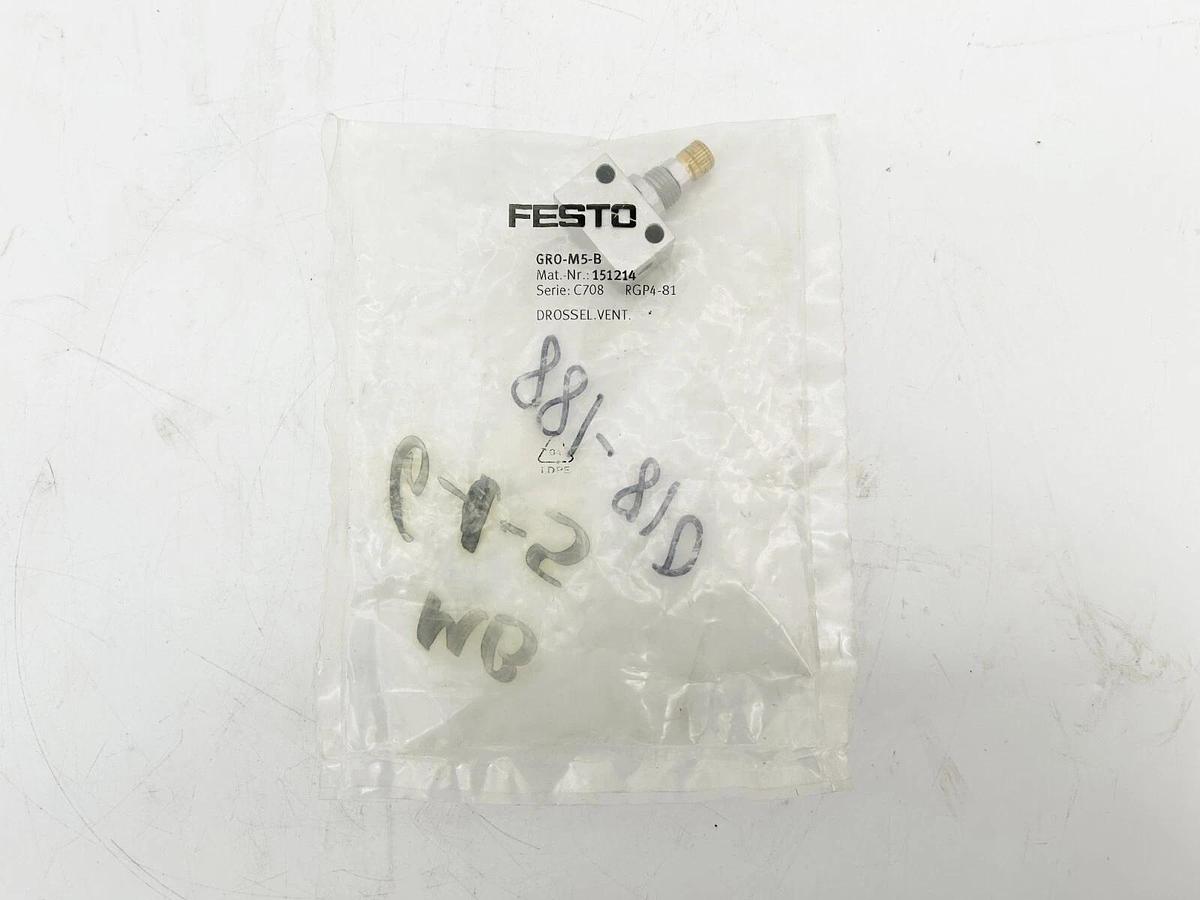 New Festo GRO-M5-B Needle Vent 151214