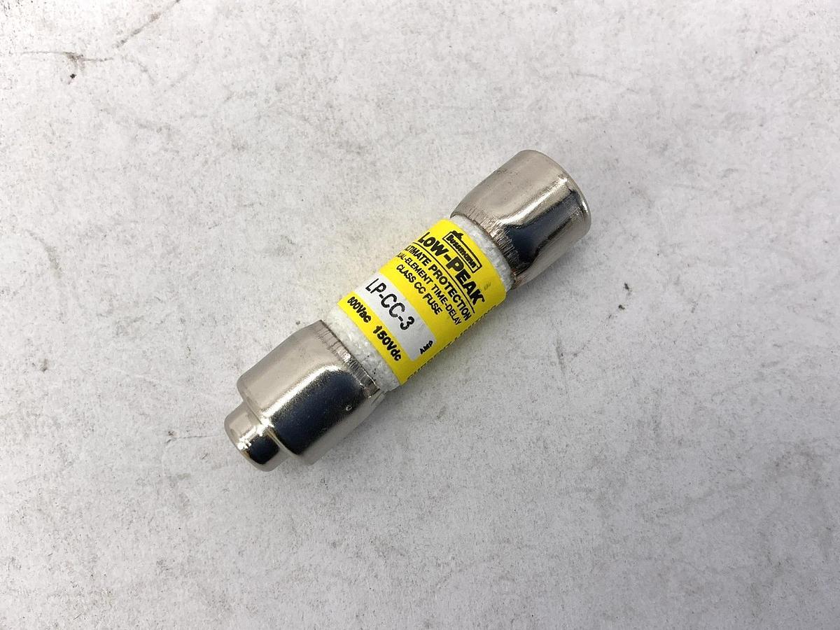New Bussmann LP-CC-3 Low-Peak Time-Delay Class CC Fuse 3A 600V Box of 10
