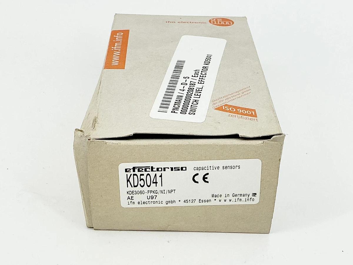 New IFM Efector KD5041 Proximity Level Switch 10-36VDC 250mA KDE3060-FPKG/NI/NPT