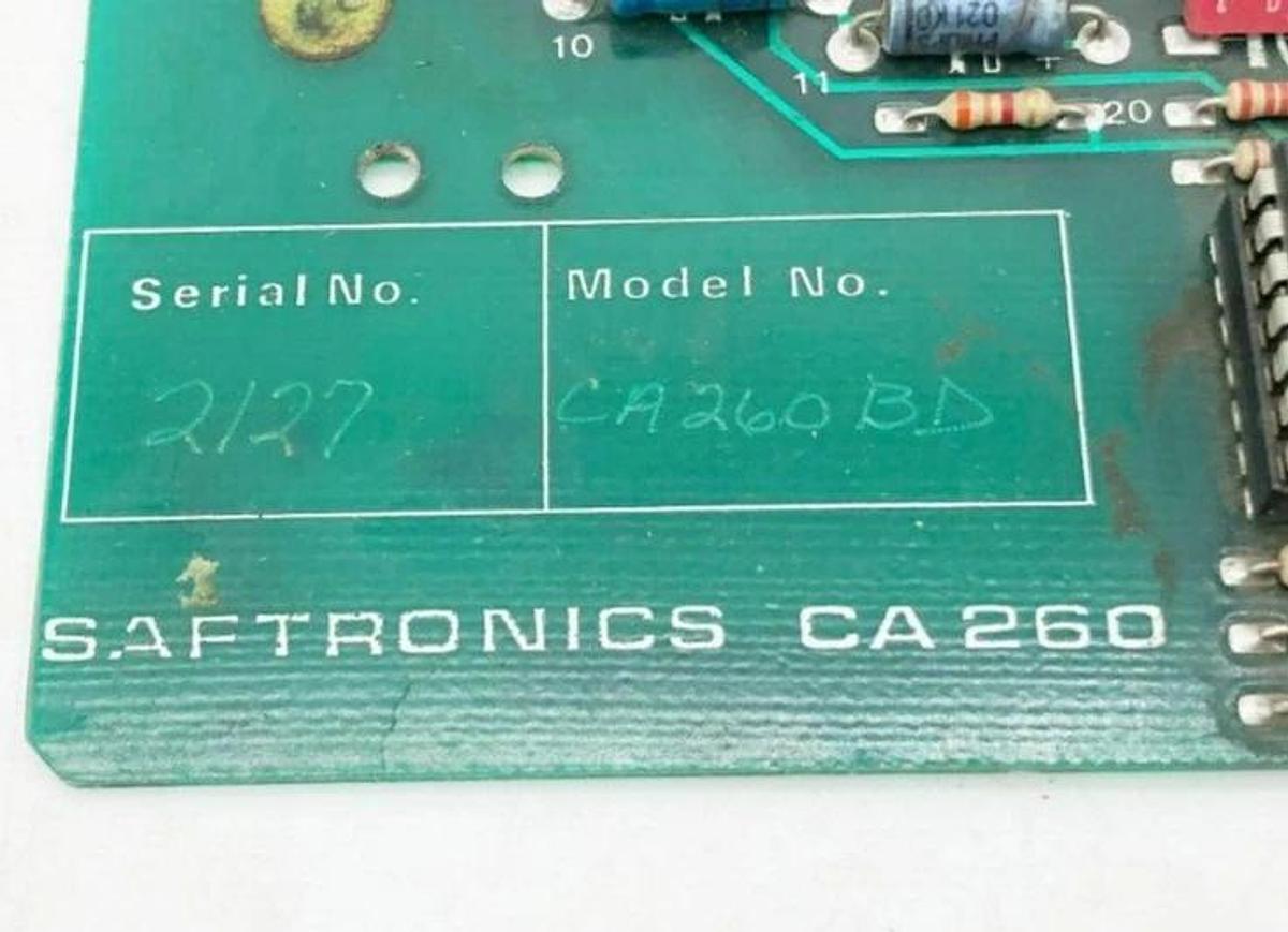 Used Saftronics CA260BD Firing Circuit Board