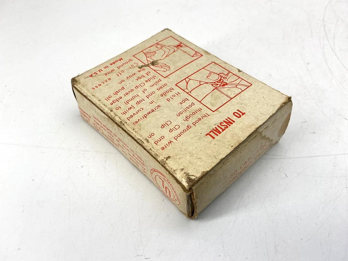 Box of 50 New Bowers GC Grounding Clip for Aluminum and Copper Ground Wire