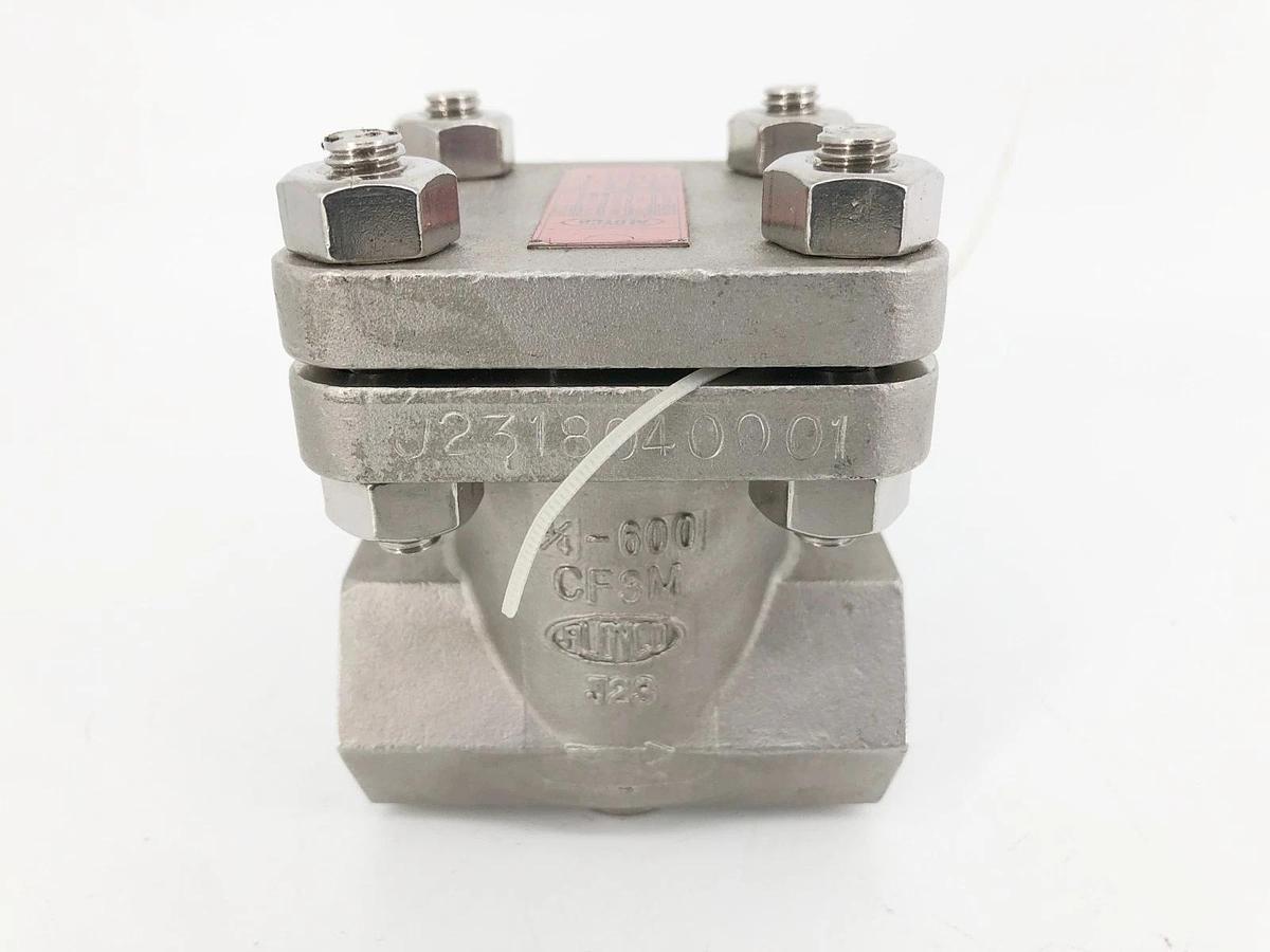 New Aloyco 4374 Stainless Steel Check Valve Size 3/4" Class 600 CF3M - No Box