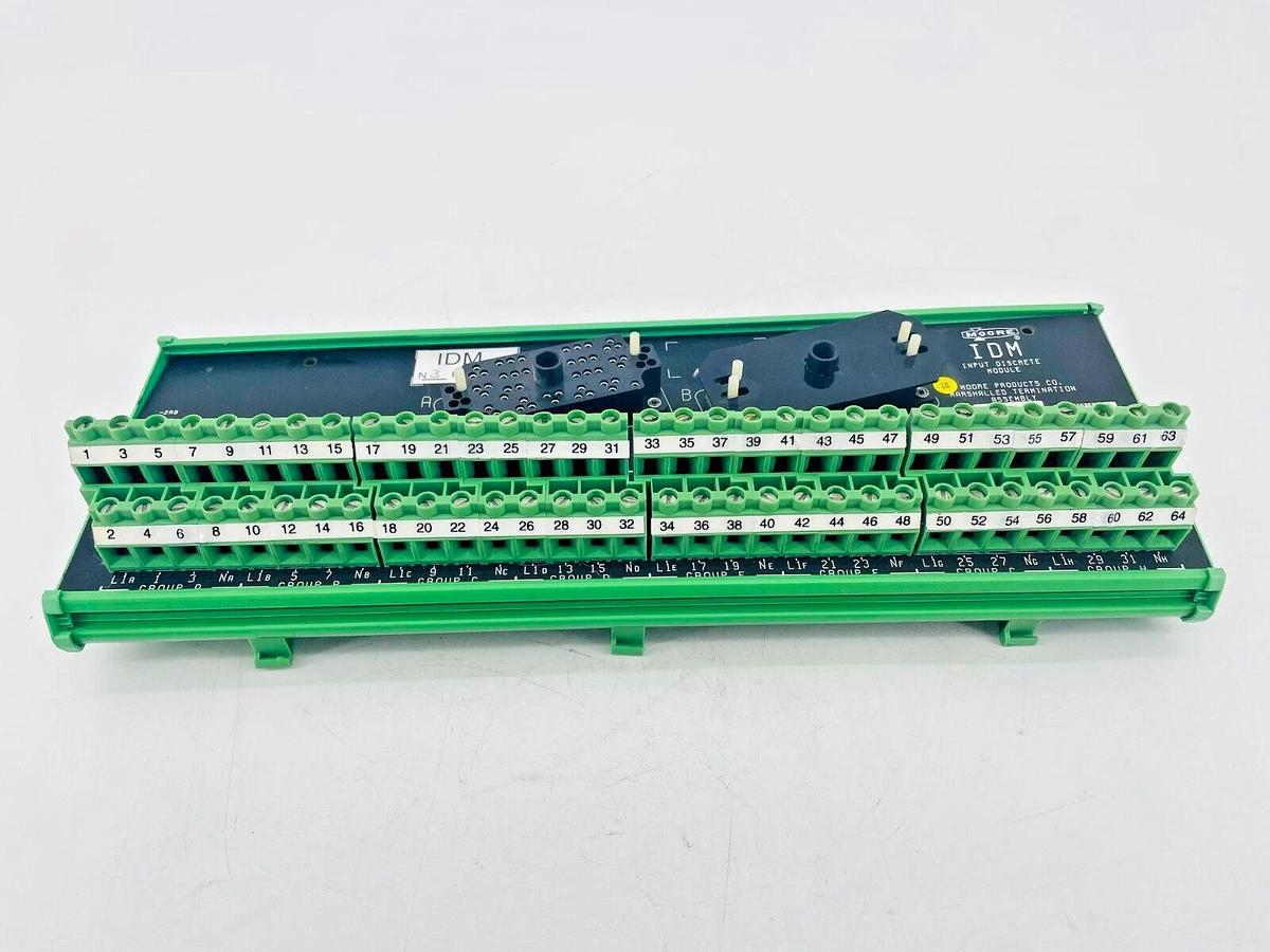 Used Siemens Moore 16193-1-4 IDM Marshalled Termination Board 115VAC