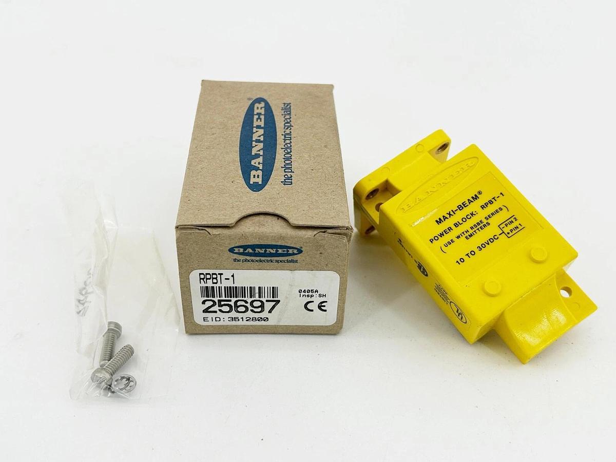 Banner Engineering RPBT-1 Power Block Maxi-Beam 10-30VDC Wiring Chamber 25697