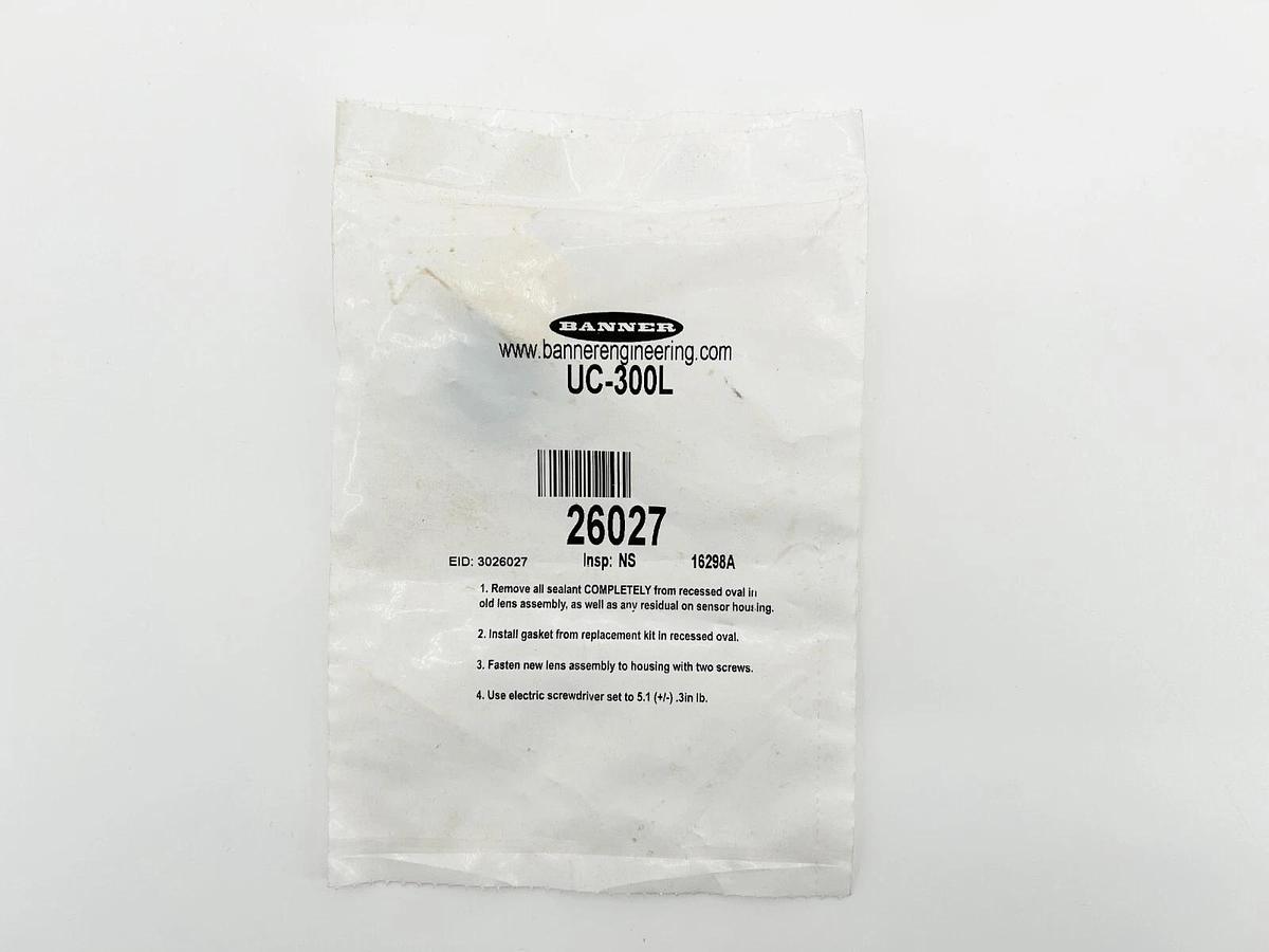 New Lot of 2 Banner Engineering 26027 Mini Beam Replacement Lens UC-300L