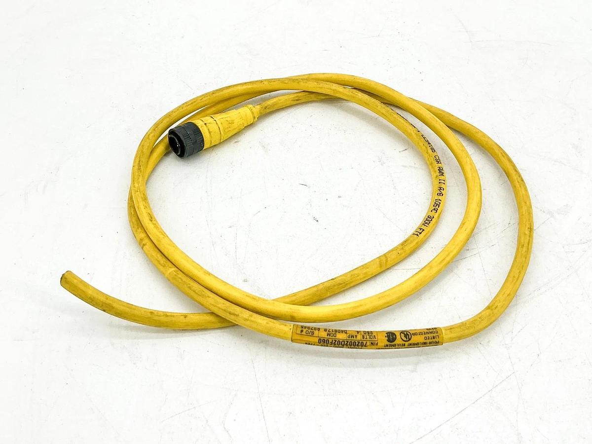 Used Lot of 3 Brad Harrison 702002D02F060 Micro-Change Cordset 2P 70021