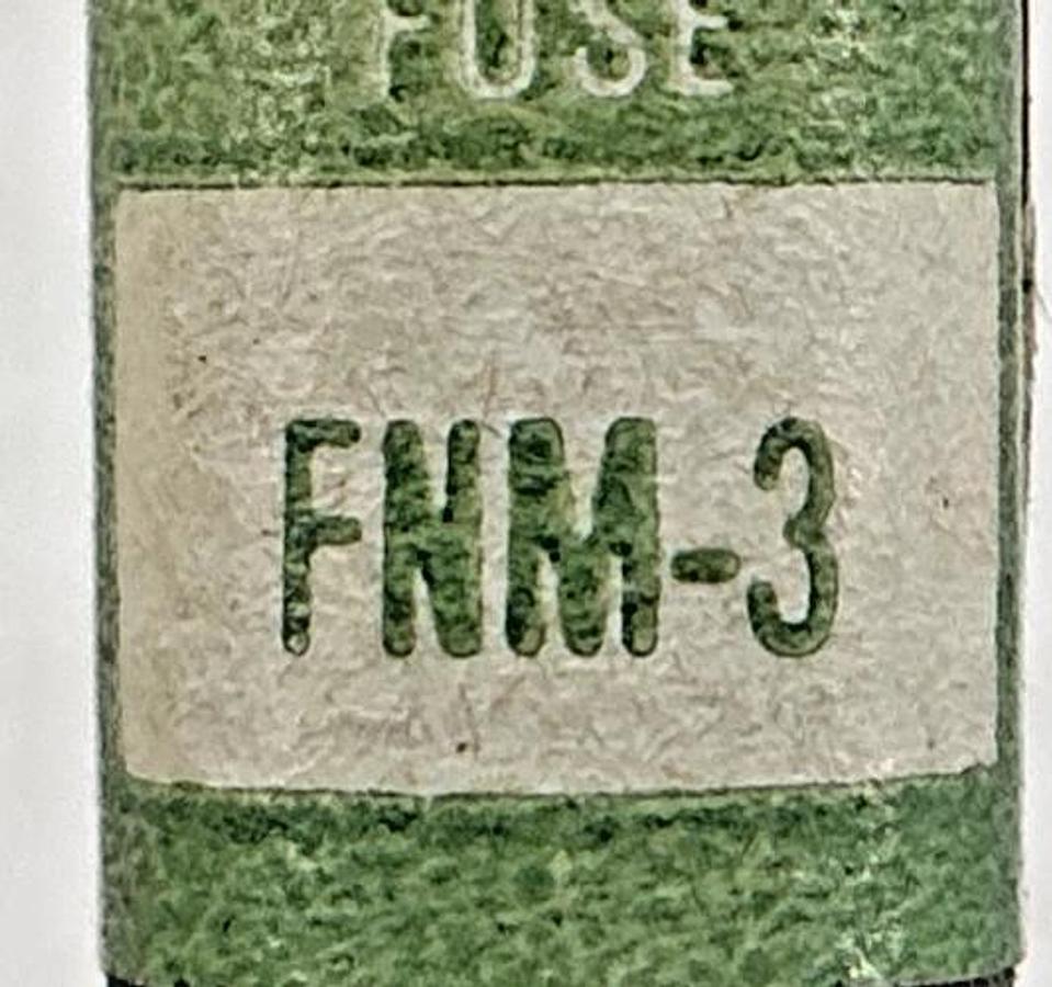 Lot of 3 New Bussmann FNM-3 Fusetron Dual-Element Fuse 3A 250V