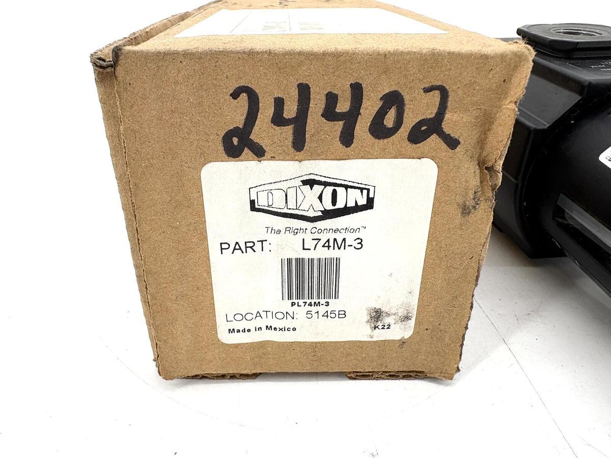 New Dixon L74M-3 Micro-Fog Lubricator 3/8" Ports 114SCFM 150PSI max