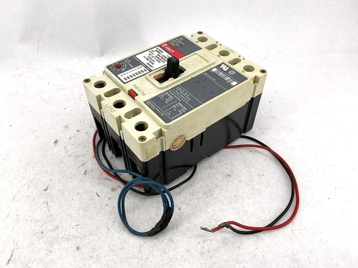 Used Westinghouse HMCP050K2C Ser C Motor Circuit Breaker / Protector 3-Pole 50A 600V