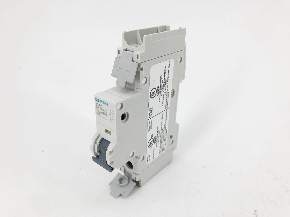 New Siemens 5SJ4 106-7HG41 Miniaure Circuit Breaker 1P 6A 240V