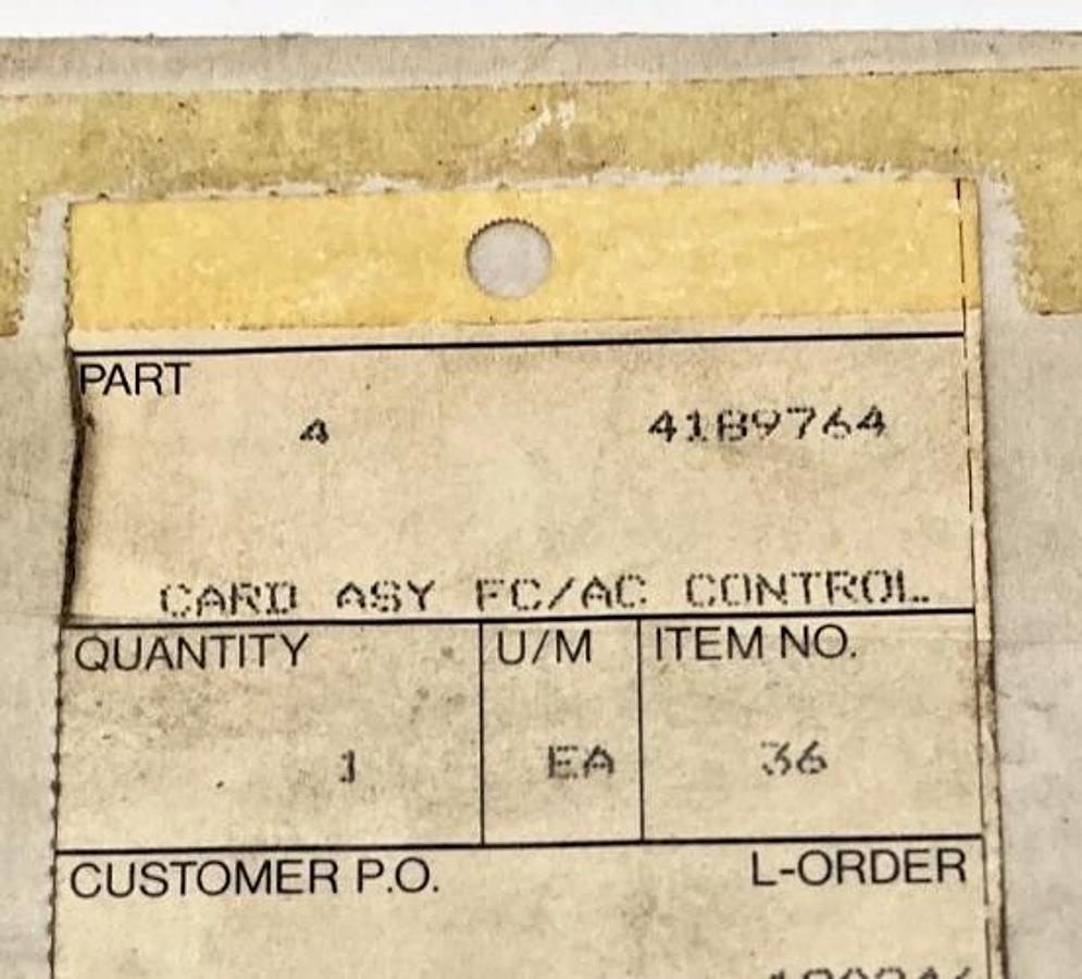 New LeTourneau 418-9764 ASY FC/AC CONTROL 418-9764-000 4189764
