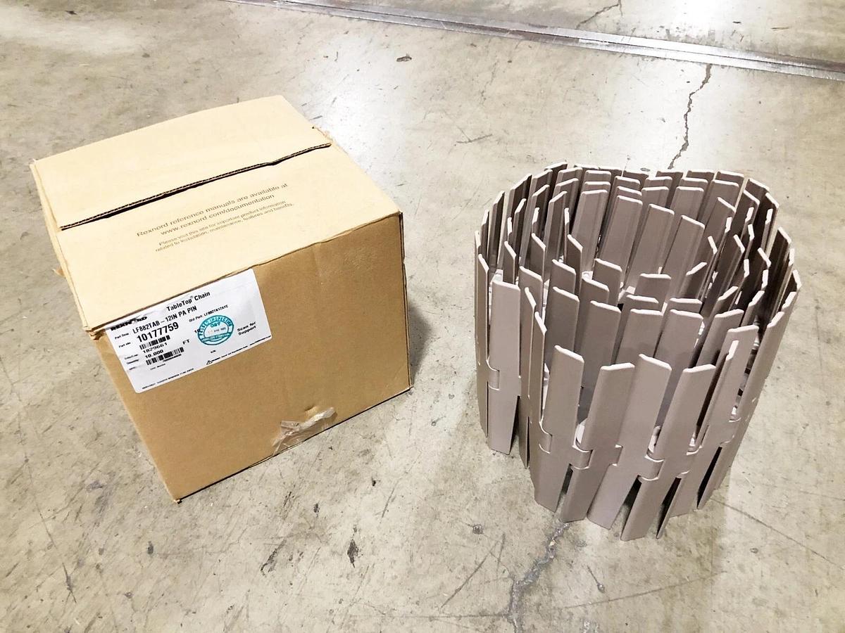 New Rexnord 10177759 TableTop Chain 12" x 10FT. LF882TAB-12IN PA Pin