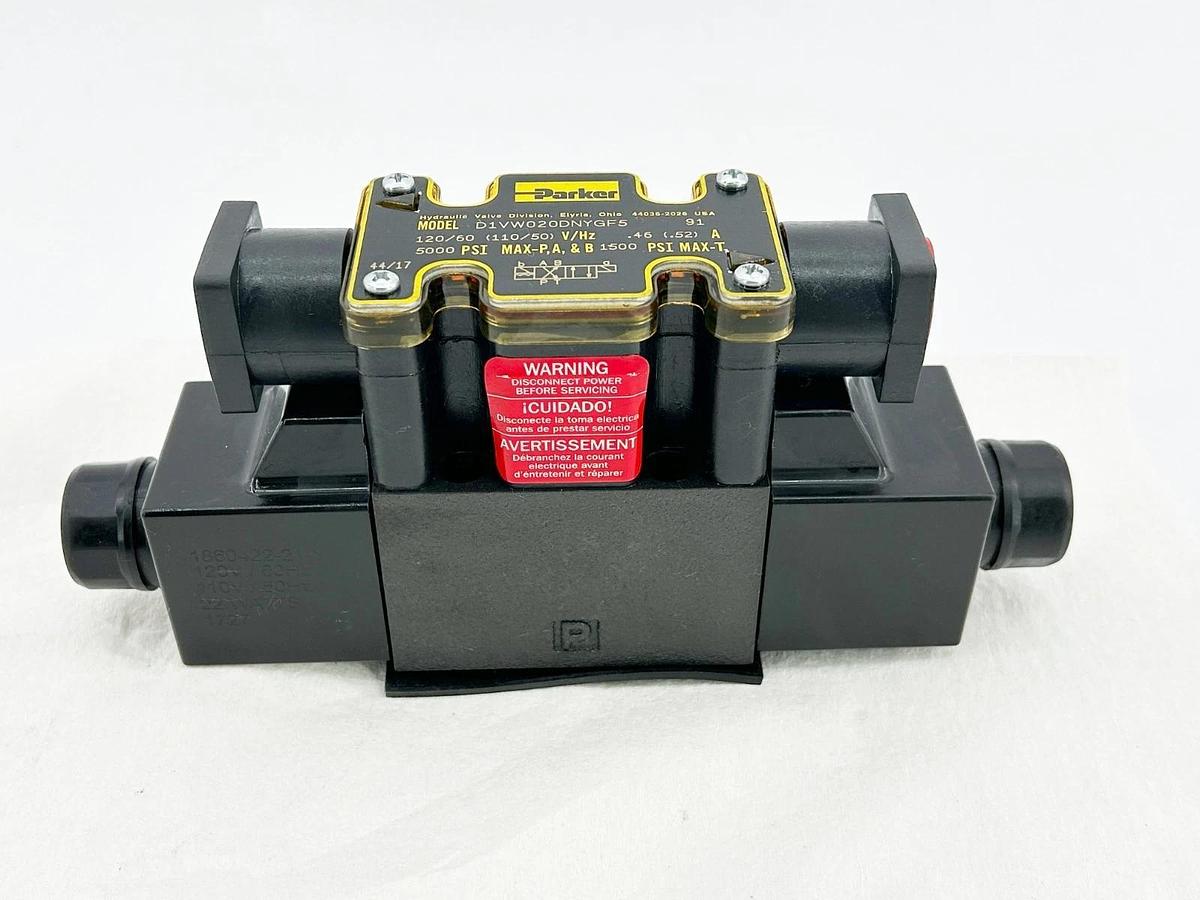 New Parker D1VW020DNYGF5-91 Hydraulic Solenoid Valve 120V .52A 5000PSI