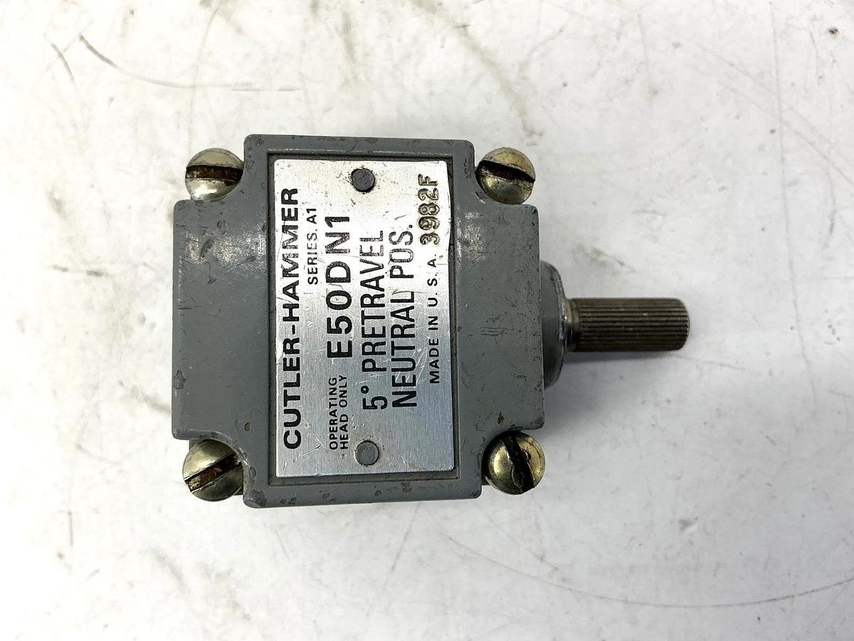 Used Cutler-Hammer E50DN1 Ser A1 Limit Switch Head Neutral Position Side Rotary