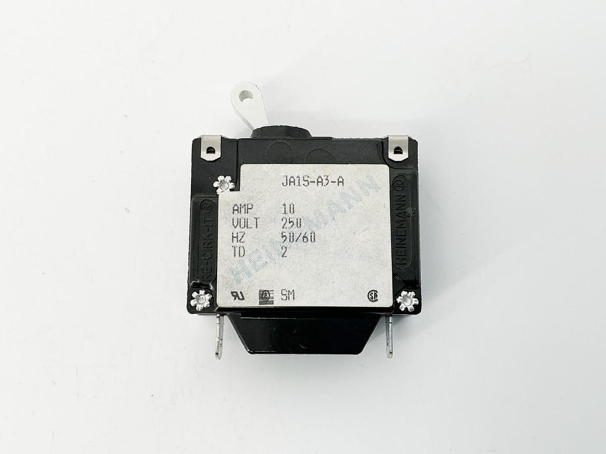 New Heinemann JA1S-A3-A Circuit Breaker 10A 250V 50/60Hz - No Box