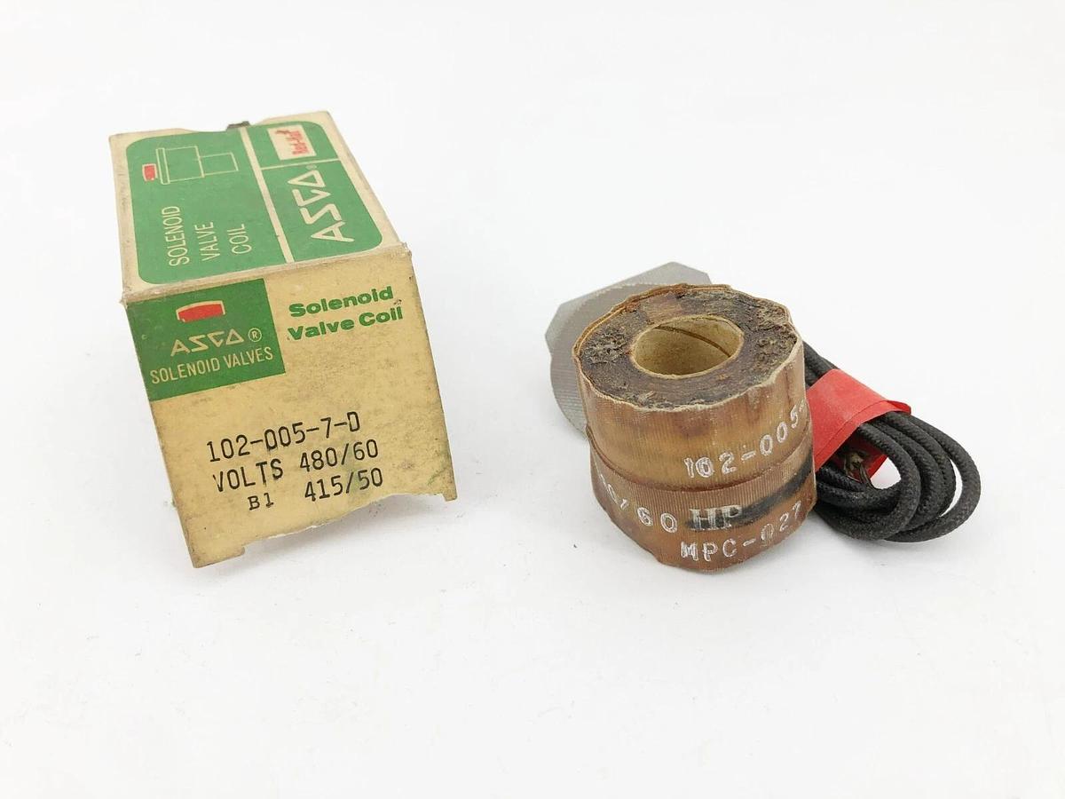 New Asco 102-005-7-D Solenoid Coil 415/480V 50/60HZ