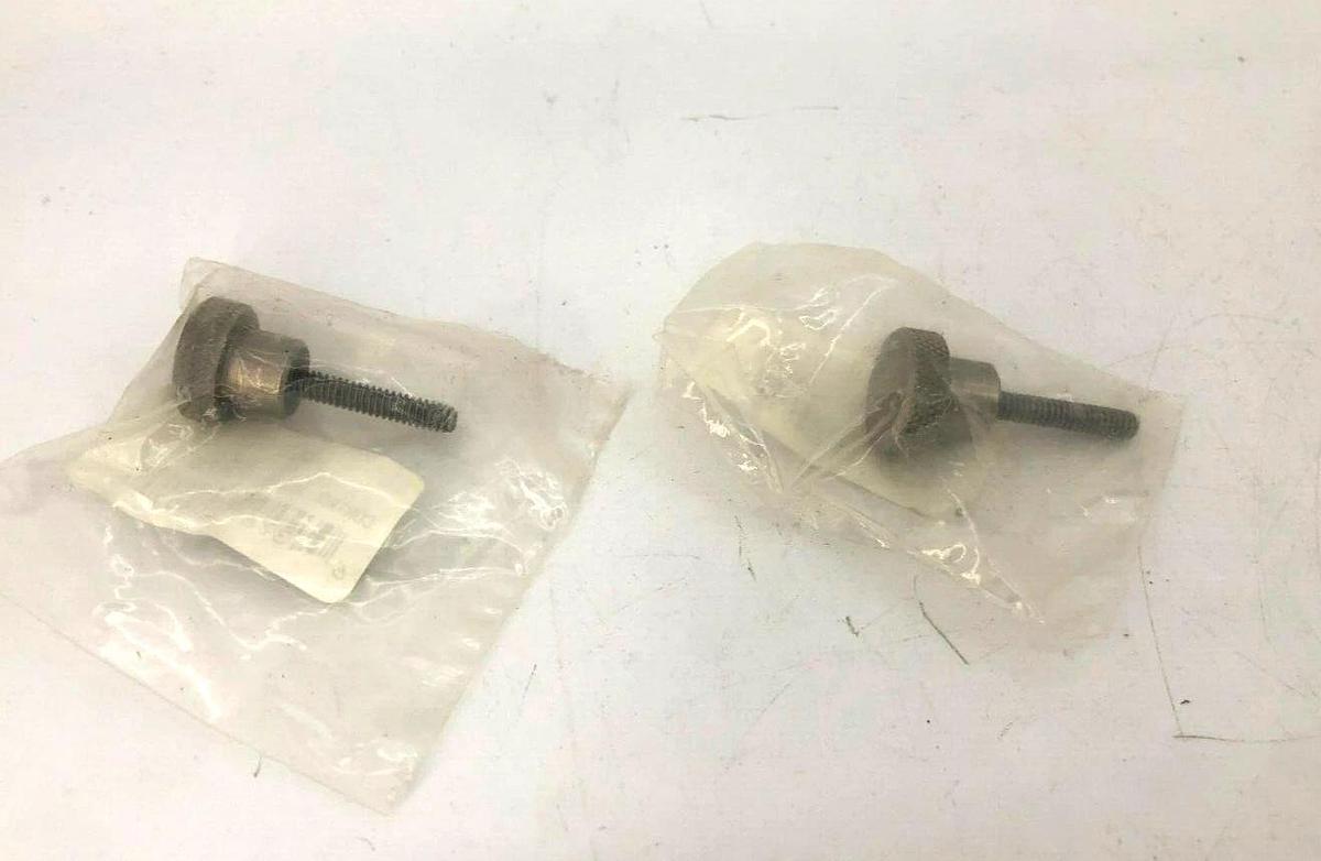 Lot of 2 New WSS-012 Stainless Steel Knurled Control Knobs 3/4" Dia. 10-24 x 1