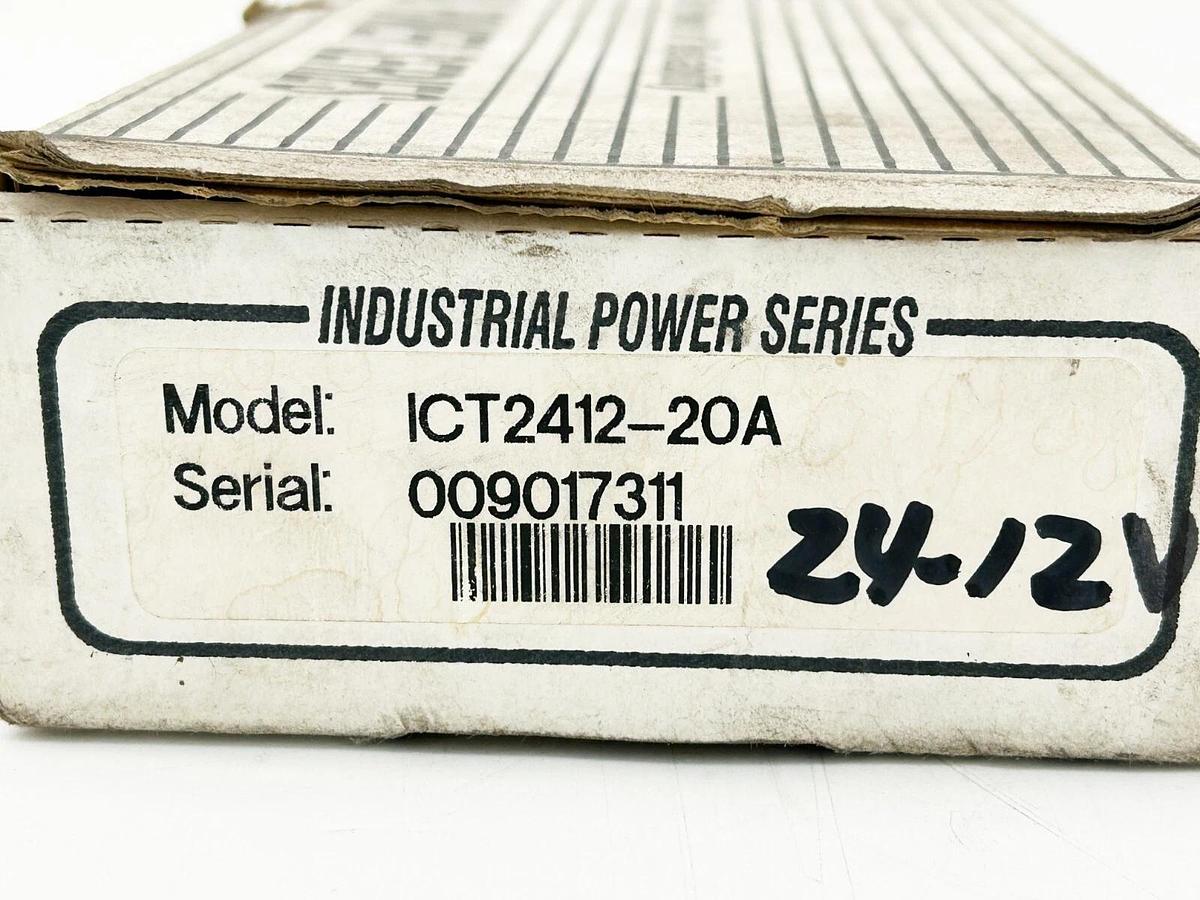 New ICT ICT2412-20A Switching Power Converter 20-30VDC 20AMP