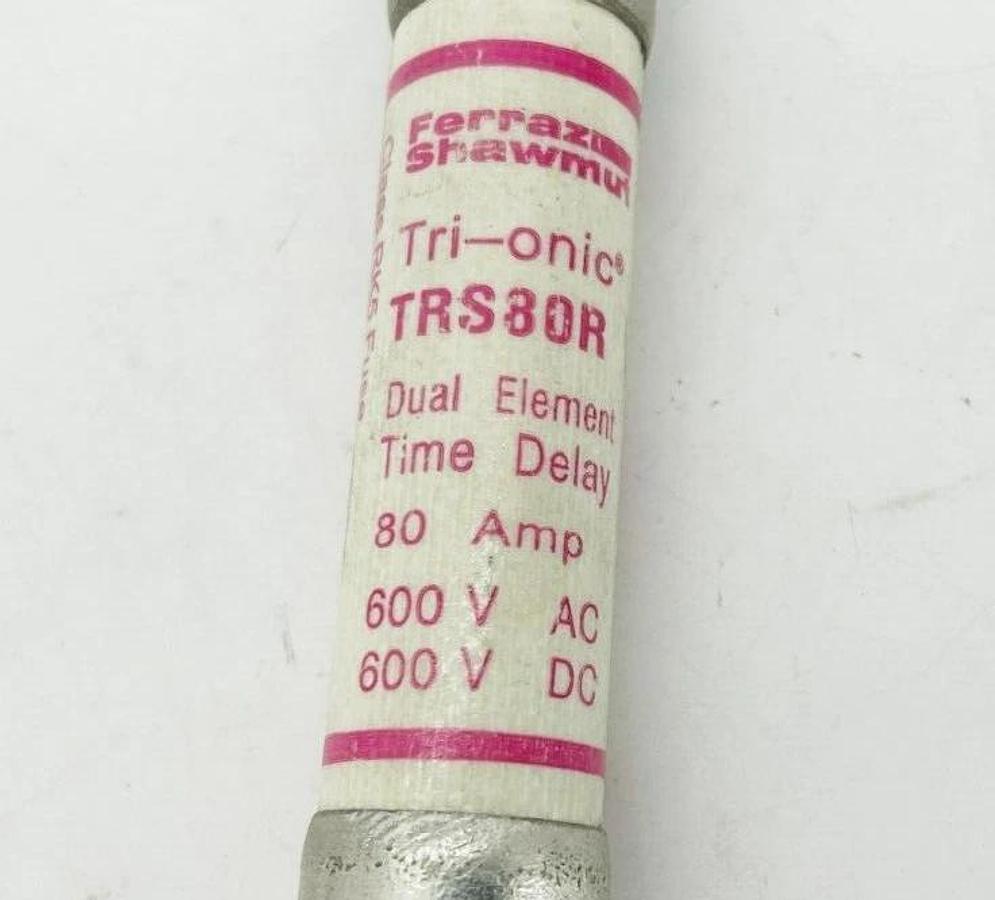 New Ferraz Shawmut TRS80R Time Delay Fuse 80A 600VAC/DC Class RK5