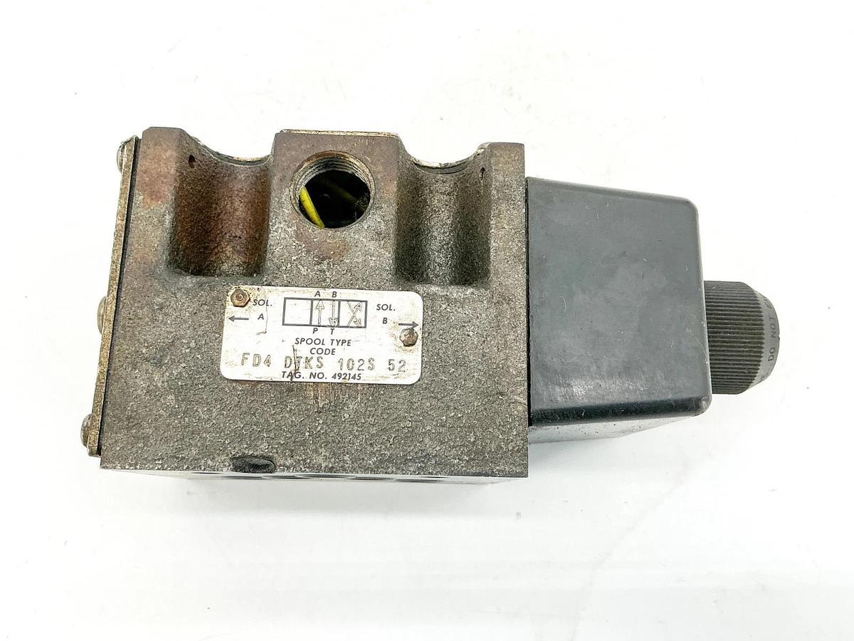 Used Racine Bosch FD4-DTKS-102S-52 Solenoid Valve 110/115V 654312