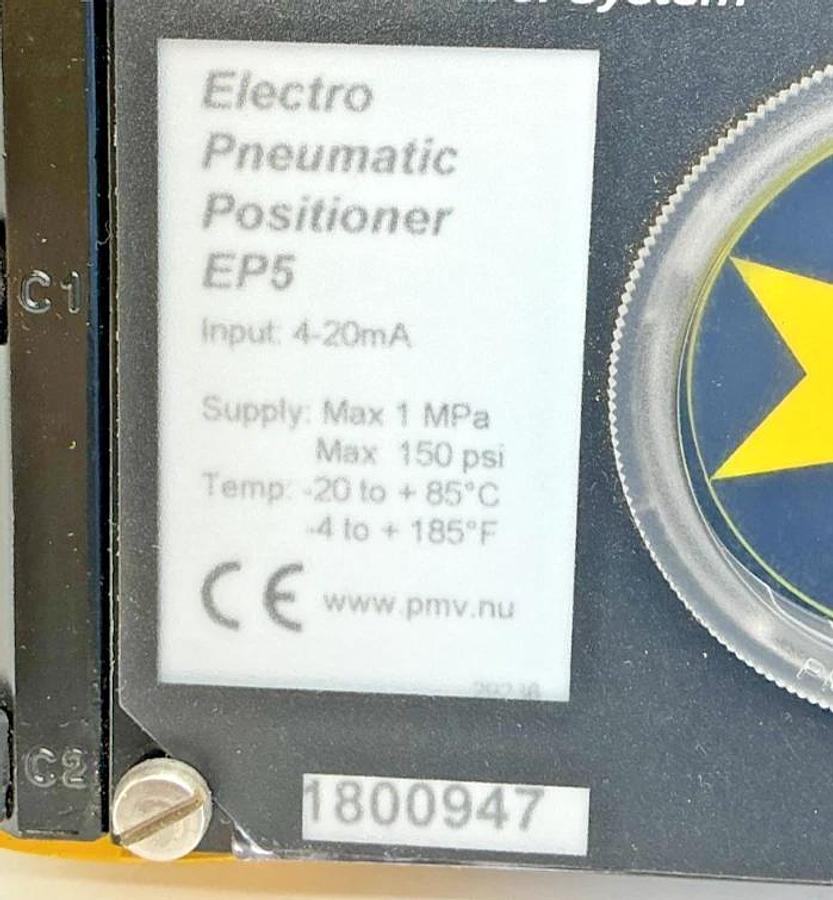 New Flowserve PMV EP5XX-HPNU-23K01-PV9DA-4Z Pneumatic Positioner 4-20mA 150PSI