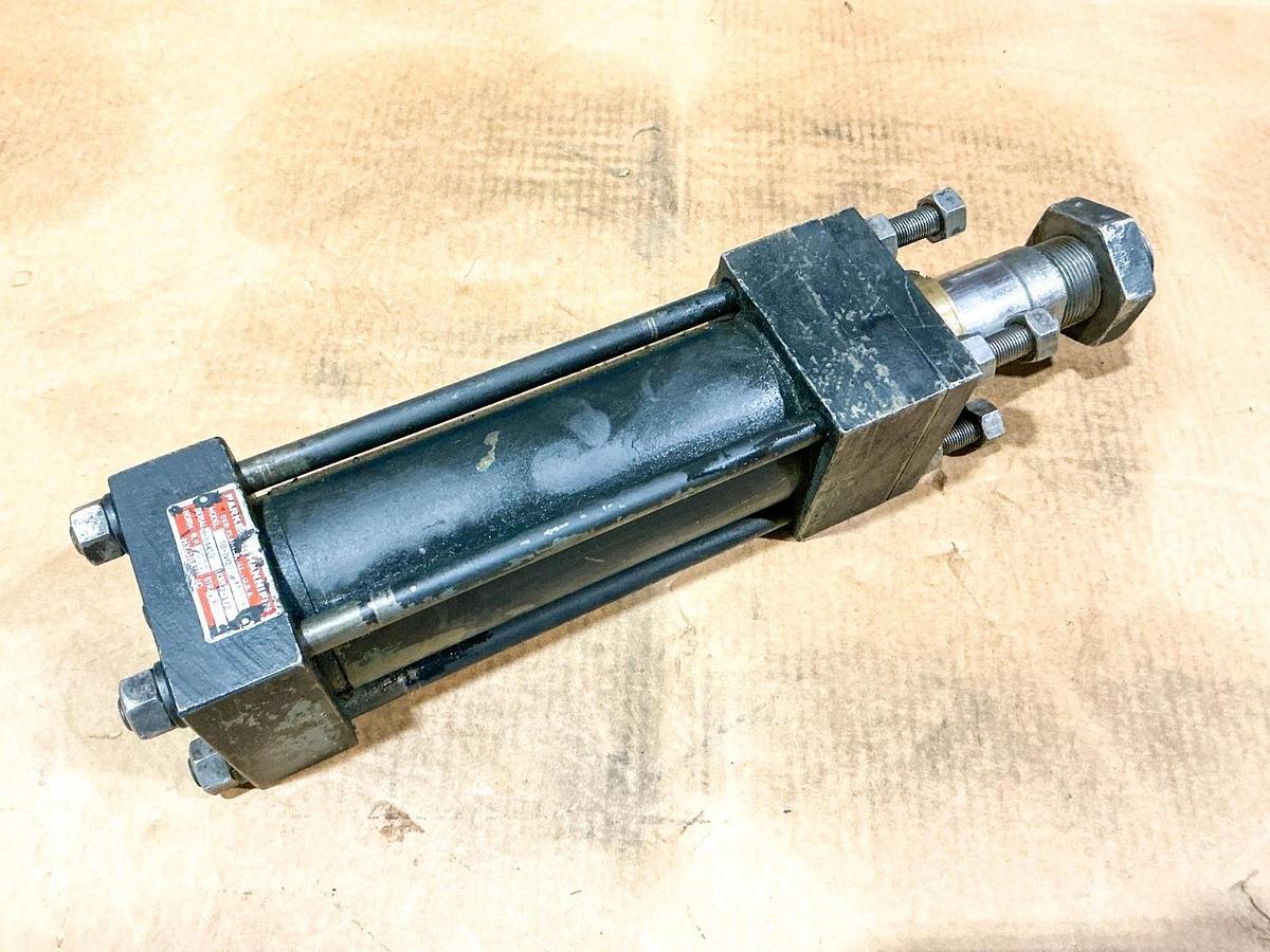 Used Parker Hannifin TB-2H28 Pneumatic Cylinder 3000PSI 6” Stroke 2-1/2” Bore