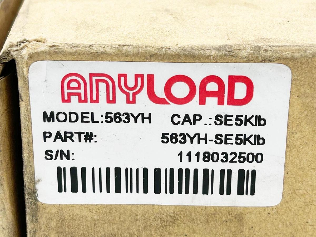 New Anyload 563YH-SE5KLB Single Ended Beam Load Cell Model 563YH