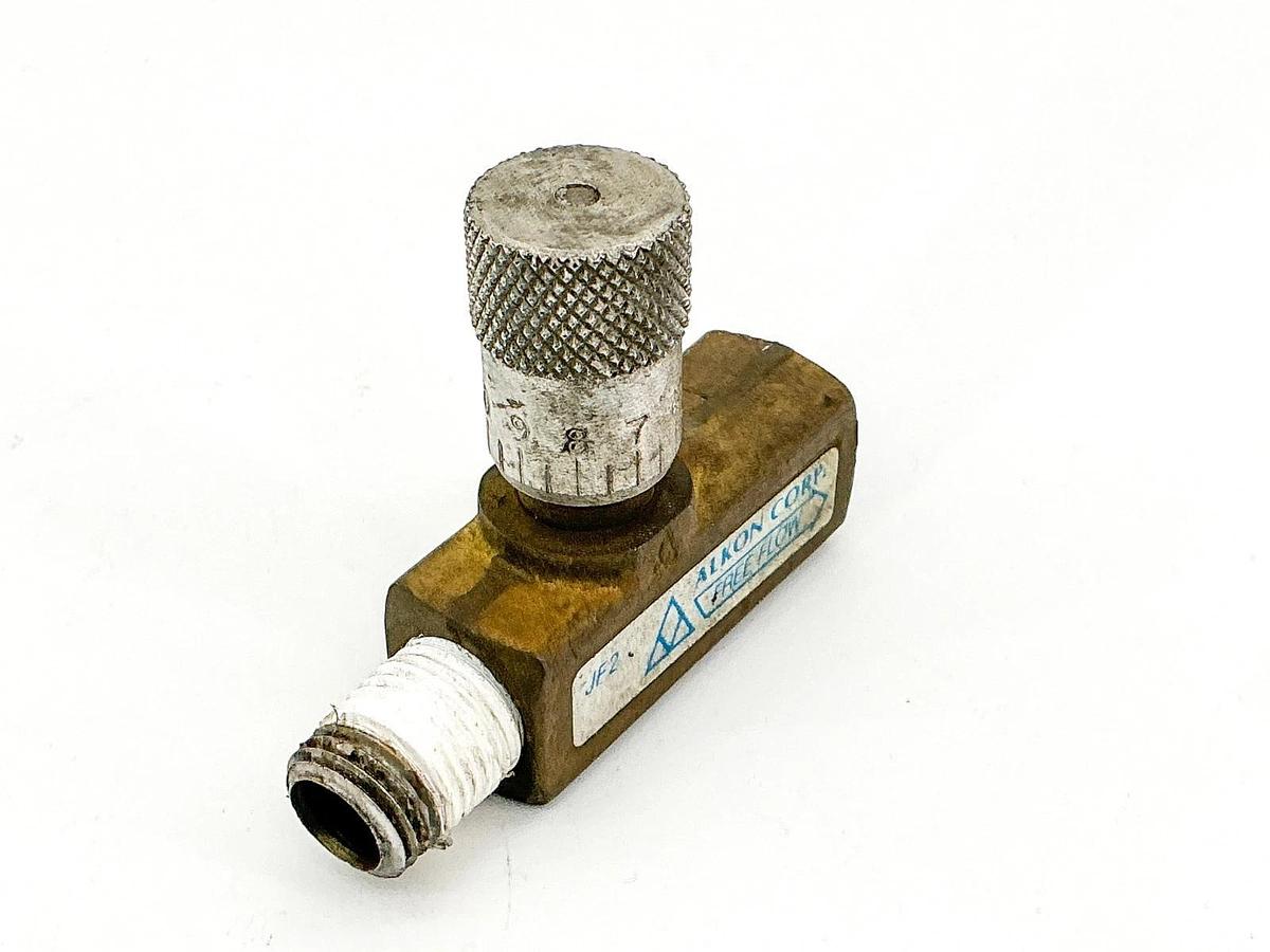 Used Alkon JF2 Flow Control Valve 1/4" Brass