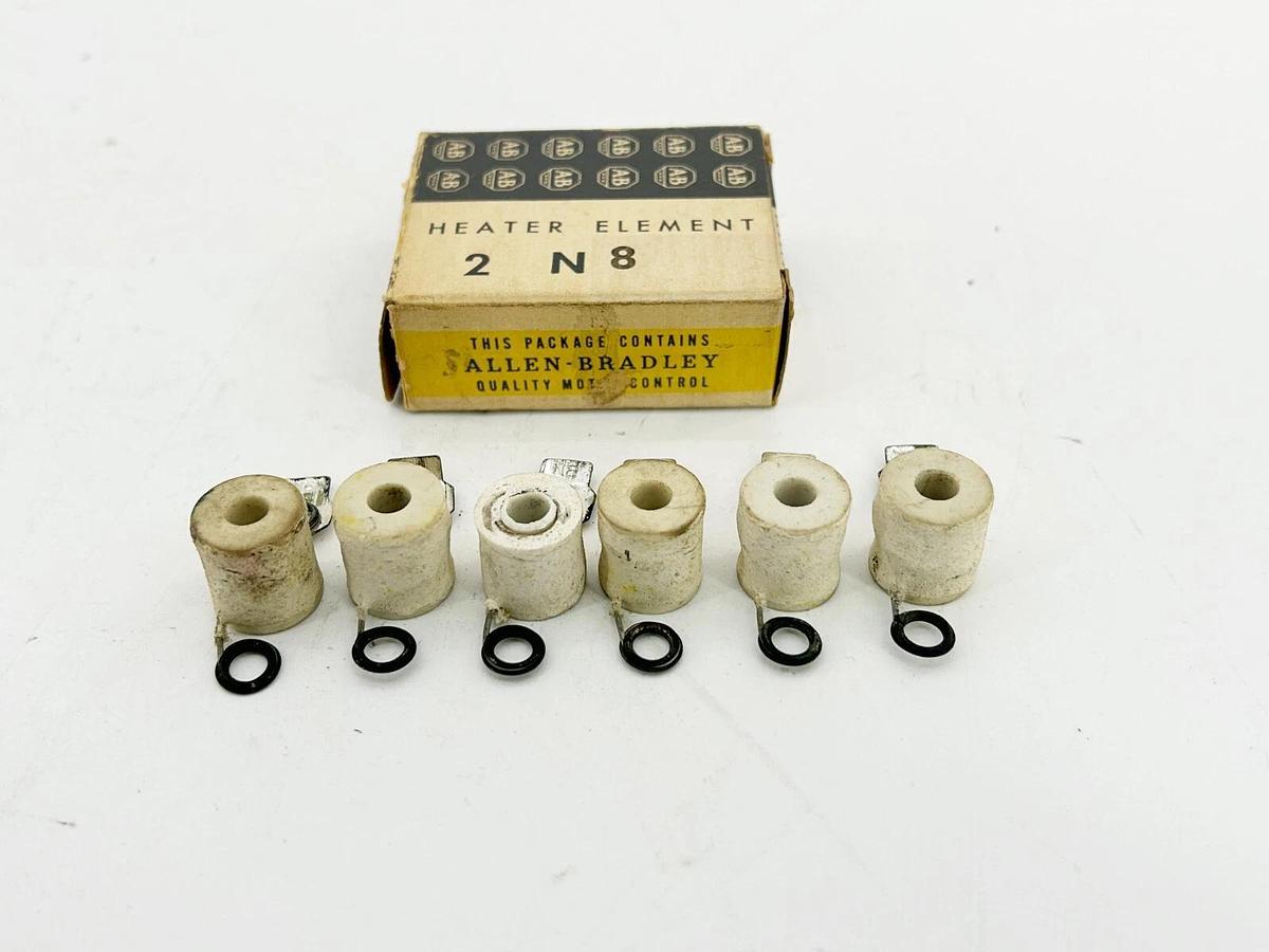 New Lot of 6 Allen Bradley N8 Heater Element Overload Coil