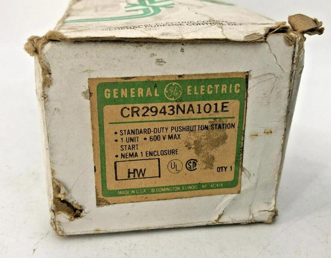 New GE General Electric GE CR2943NA101E Push Button Switch 600V