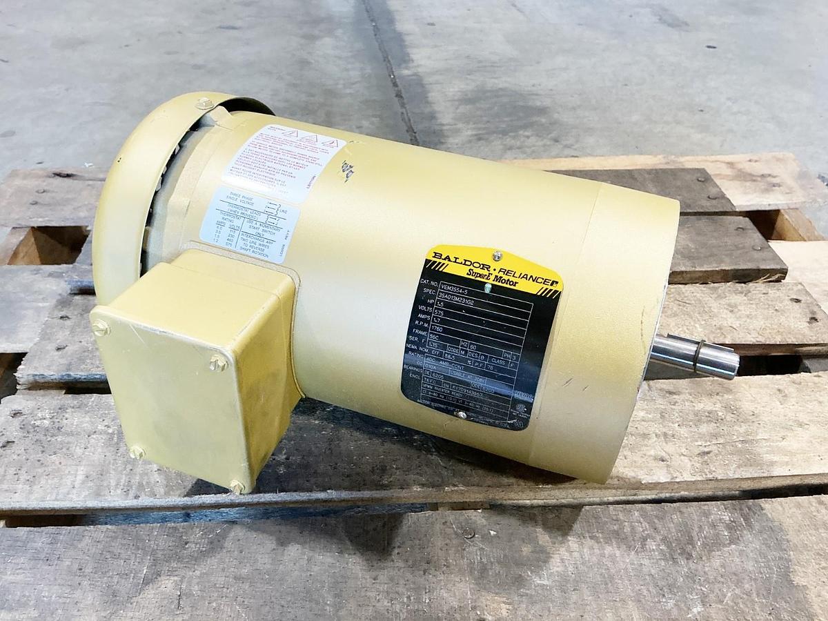 New Baldor VEM3554-5 Electric Motor 1.5HP 575V 1.7A 1760RPM 3PH 35A013M231G2