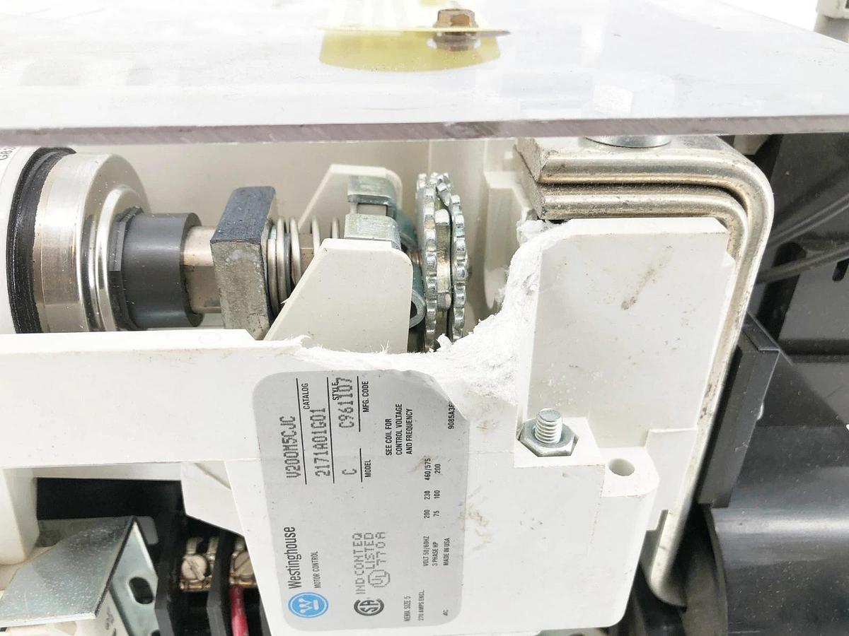 New Westinghouse V200M5CJC Vacuum Starter Size 5 110/120V 270A No Lugs - No Box