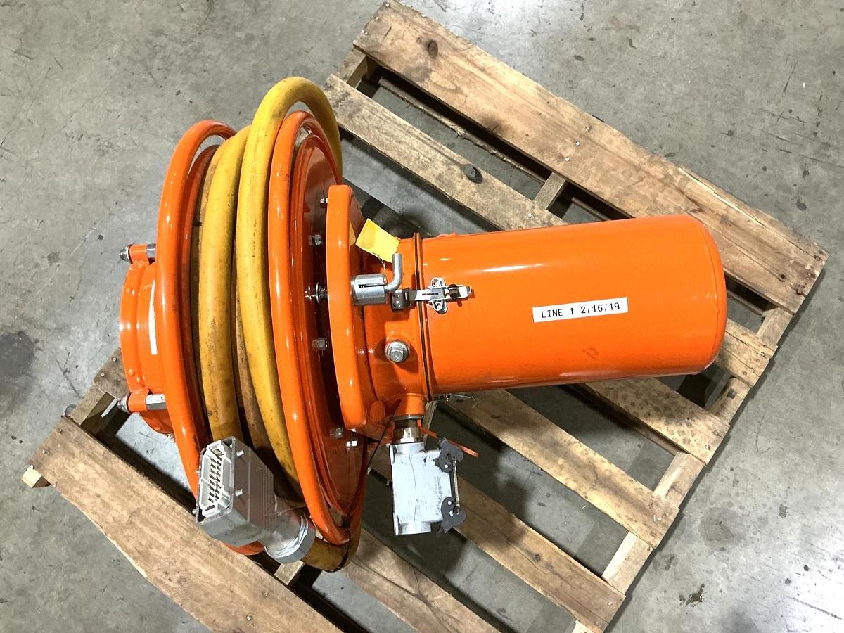 Used Gleason Reel S21751-163-15-2-CSA Heavy Duty Cable Reel Retrieve 30ft 35A 600V