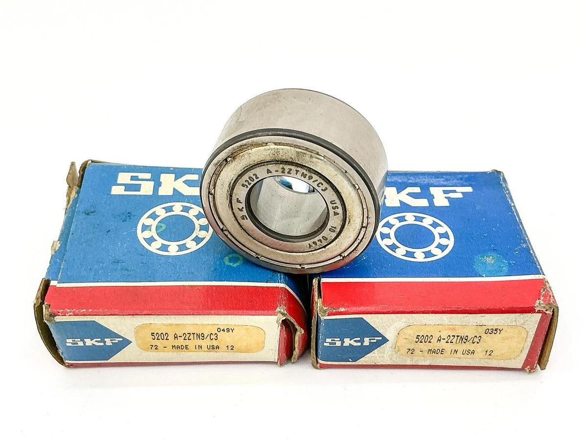 New Lot of 2 SKF 5202 A-2ZTN9/C3 Double Row Bearing