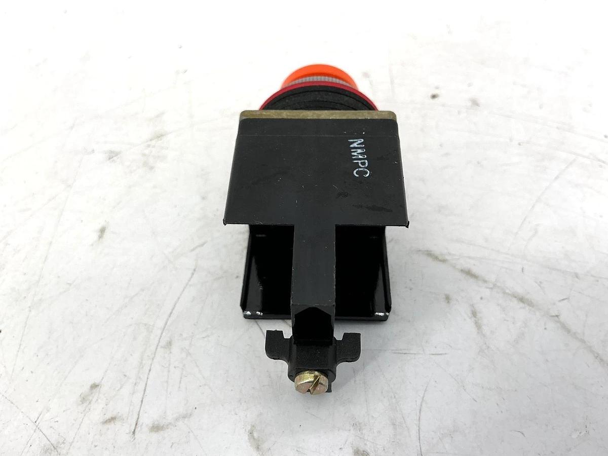 New Allen Bradley 800MR-NX86 Ser A Round Push Button Flush Head Orange Cap