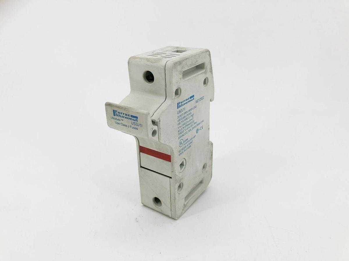 Used Lot of 3 Ferraz Shawmut US3J1I Fuse Holder W/ Indicator 30A 600V 1 Pole