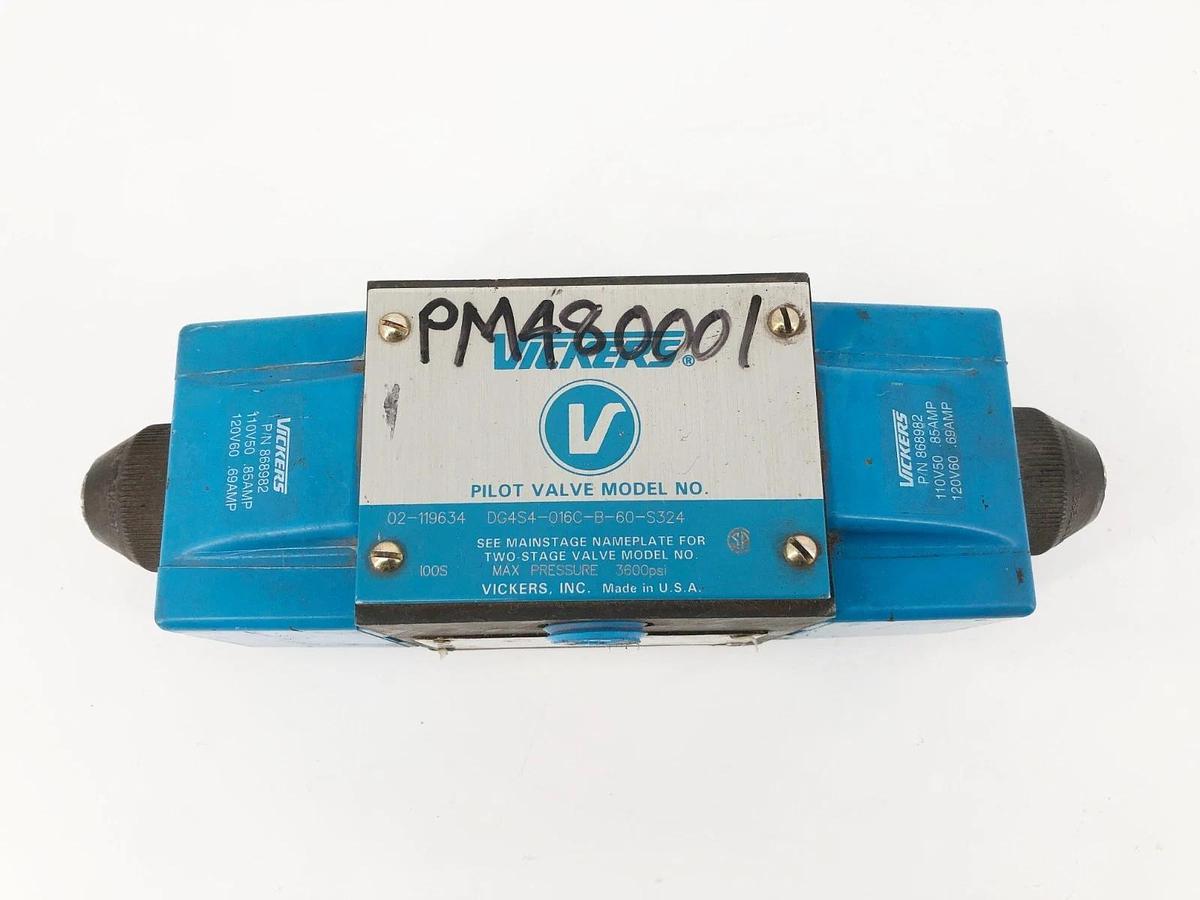 New Vickers DG4S4-016C-B-60-S324 Directional Valve 110/120V 02-119634 - No Box
