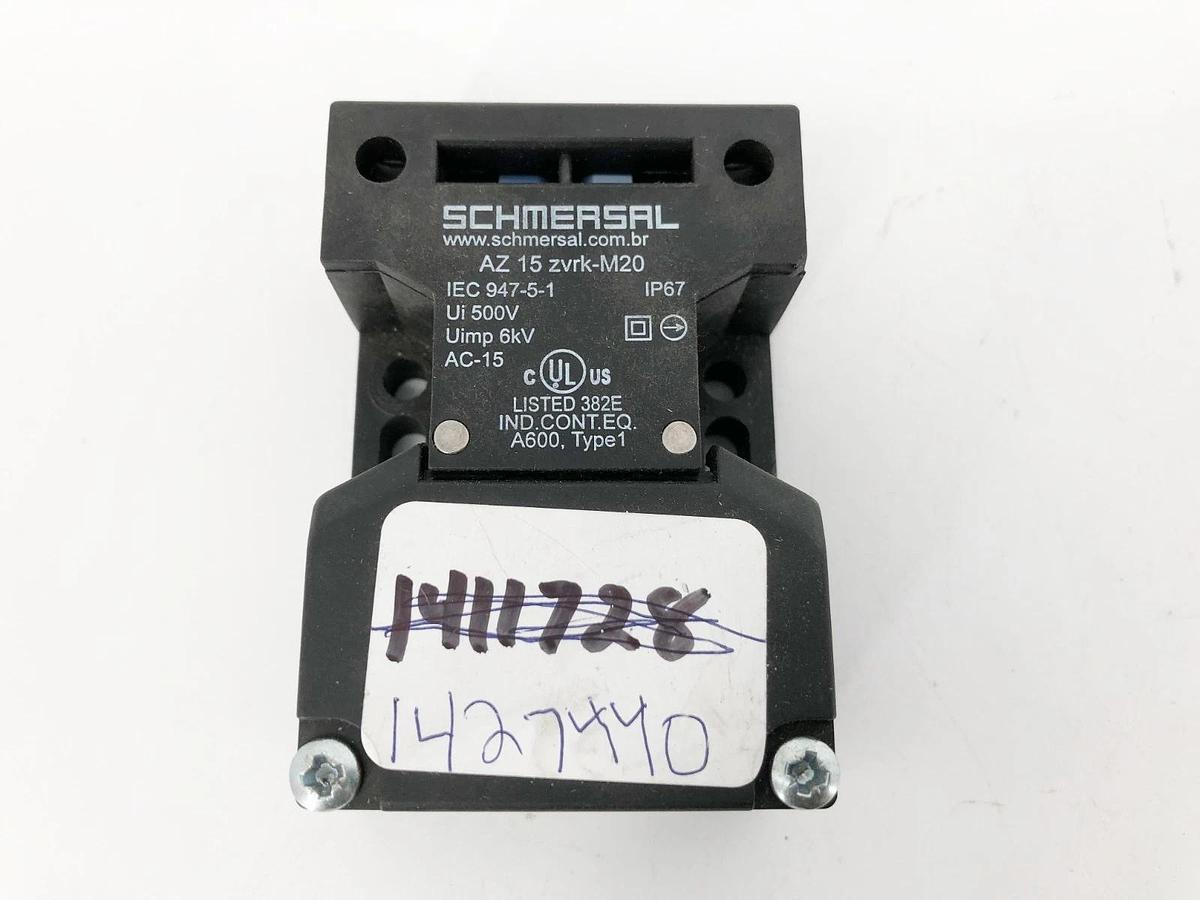 Used Lot of 2 Schmersal AZ 15 zvrk-M20 Safety Interlock Switches 500V AC-15