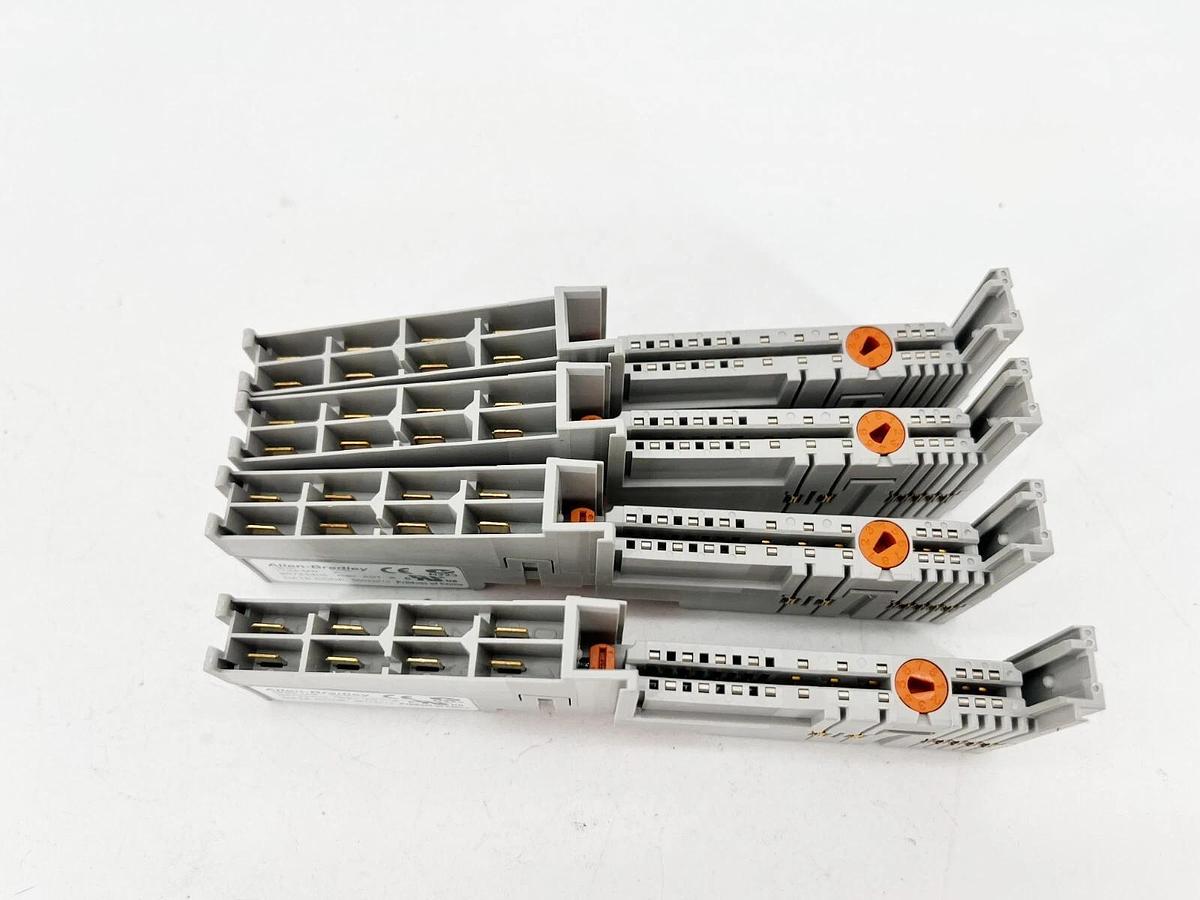 Used Lot of 4 Allen Bradley 1734-MB Ser. A Point I/O Module Mounting Bases